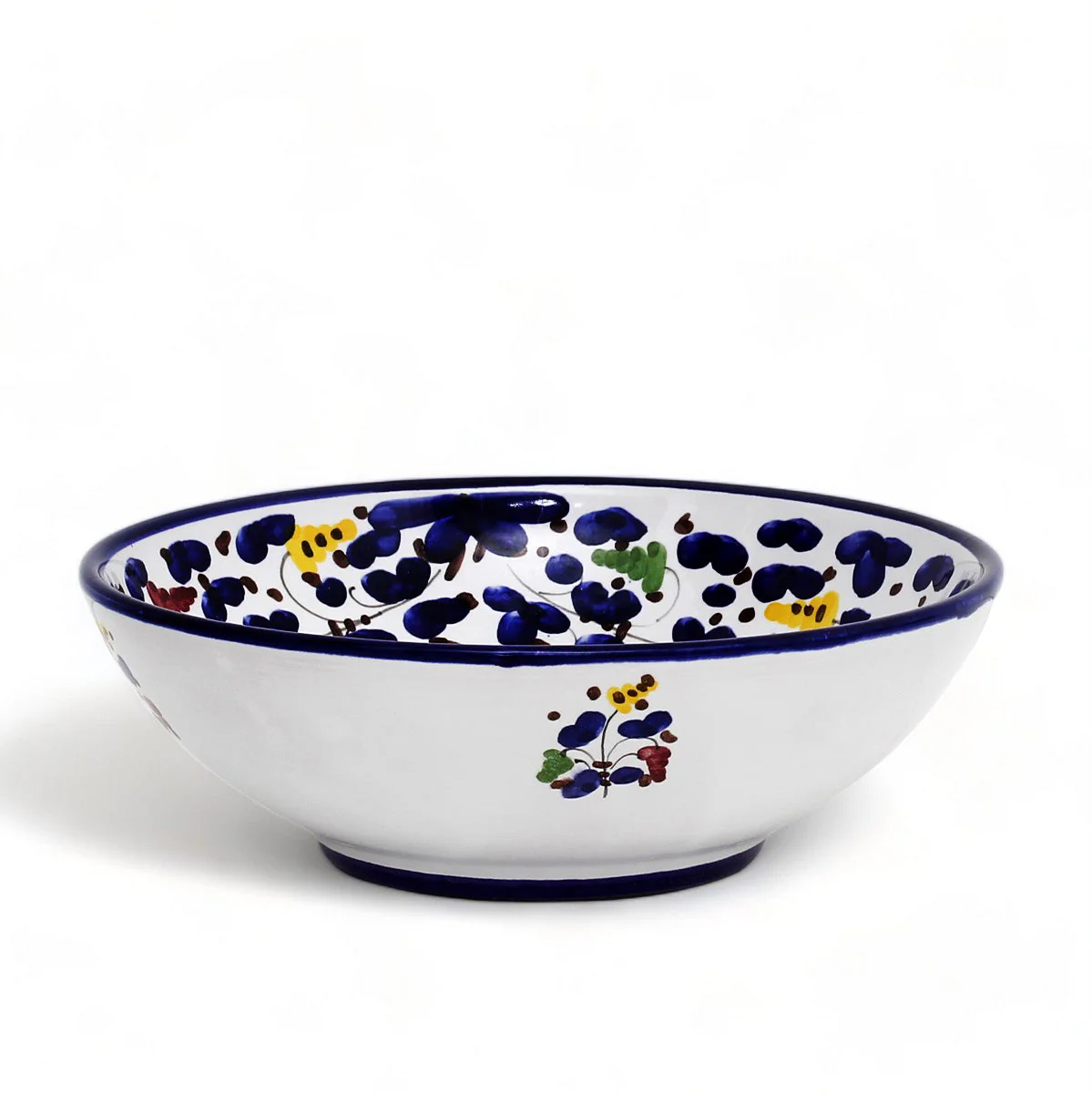 ARABESCO BLUE DERUTA: Coupe Salad/Pasta Bowl - Image 3