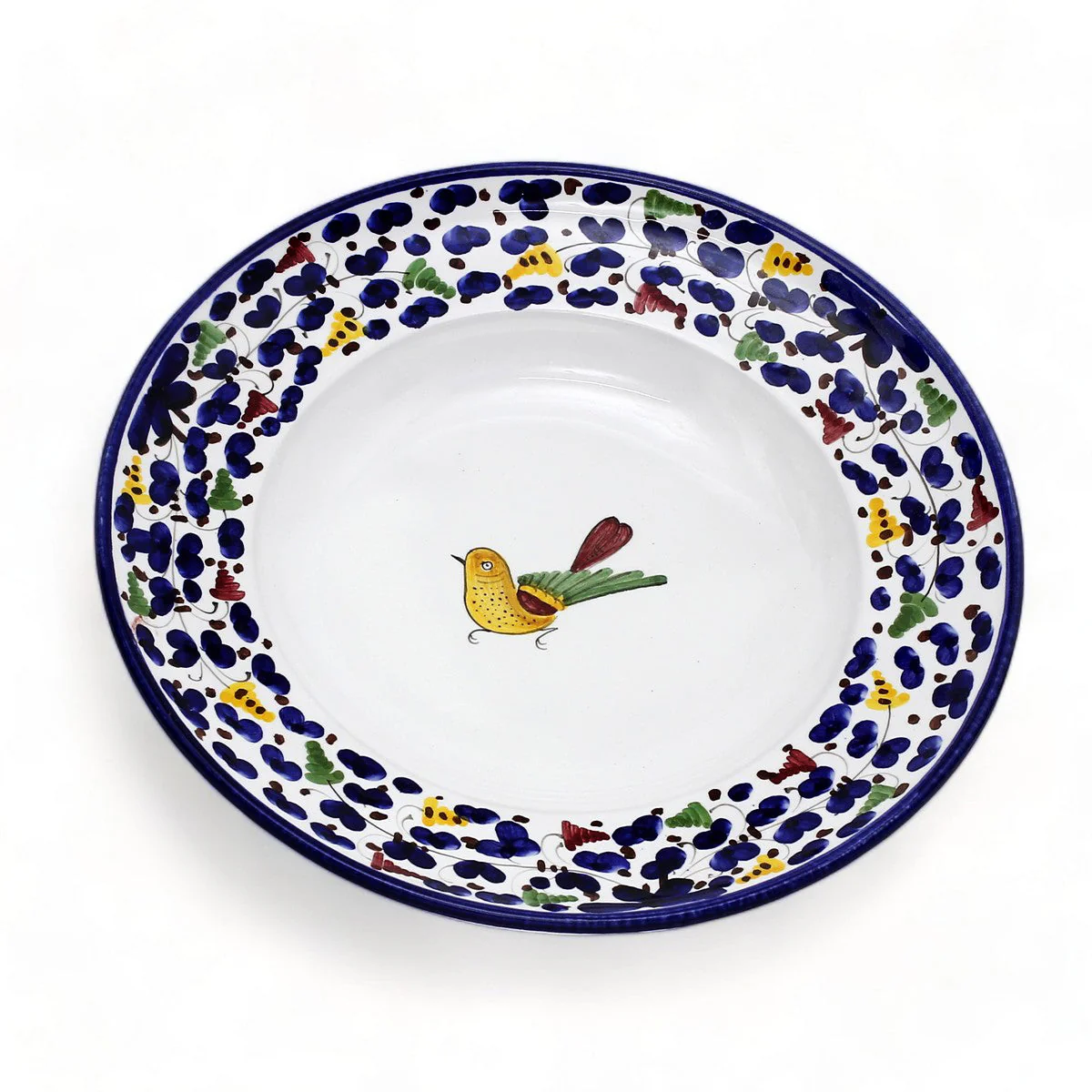 ARABESCO BLUE DERUTA: Pasta Soup Rimmed Plate - Image 4