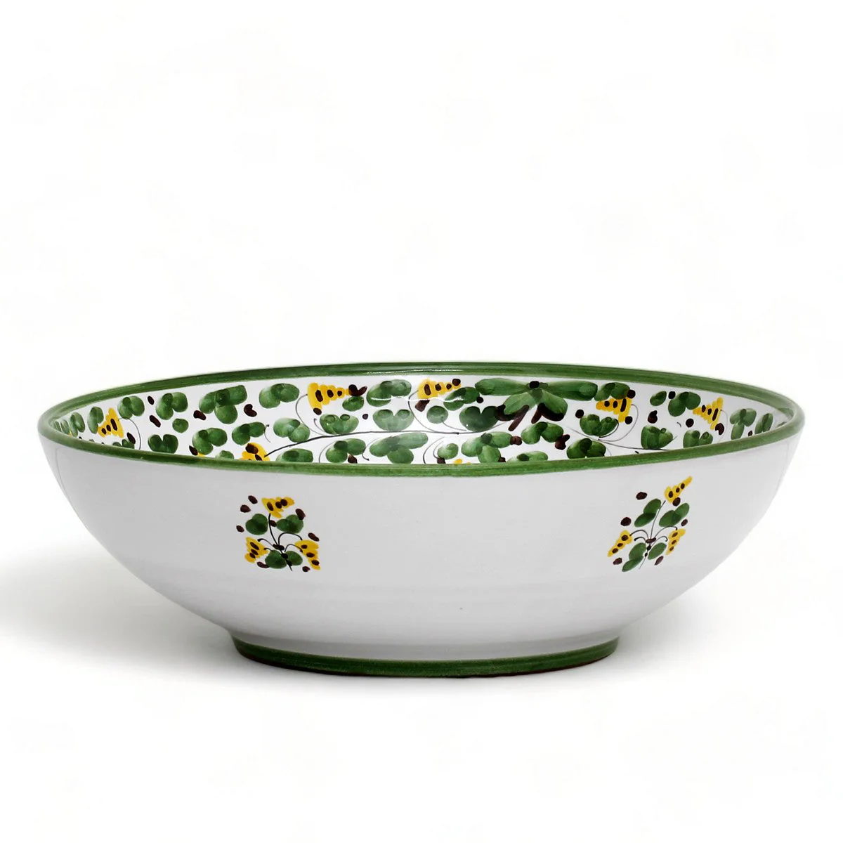 ARABESCO VERDE DERUTA: Serving Coupe Salad/Pasta Bowl - Image 3