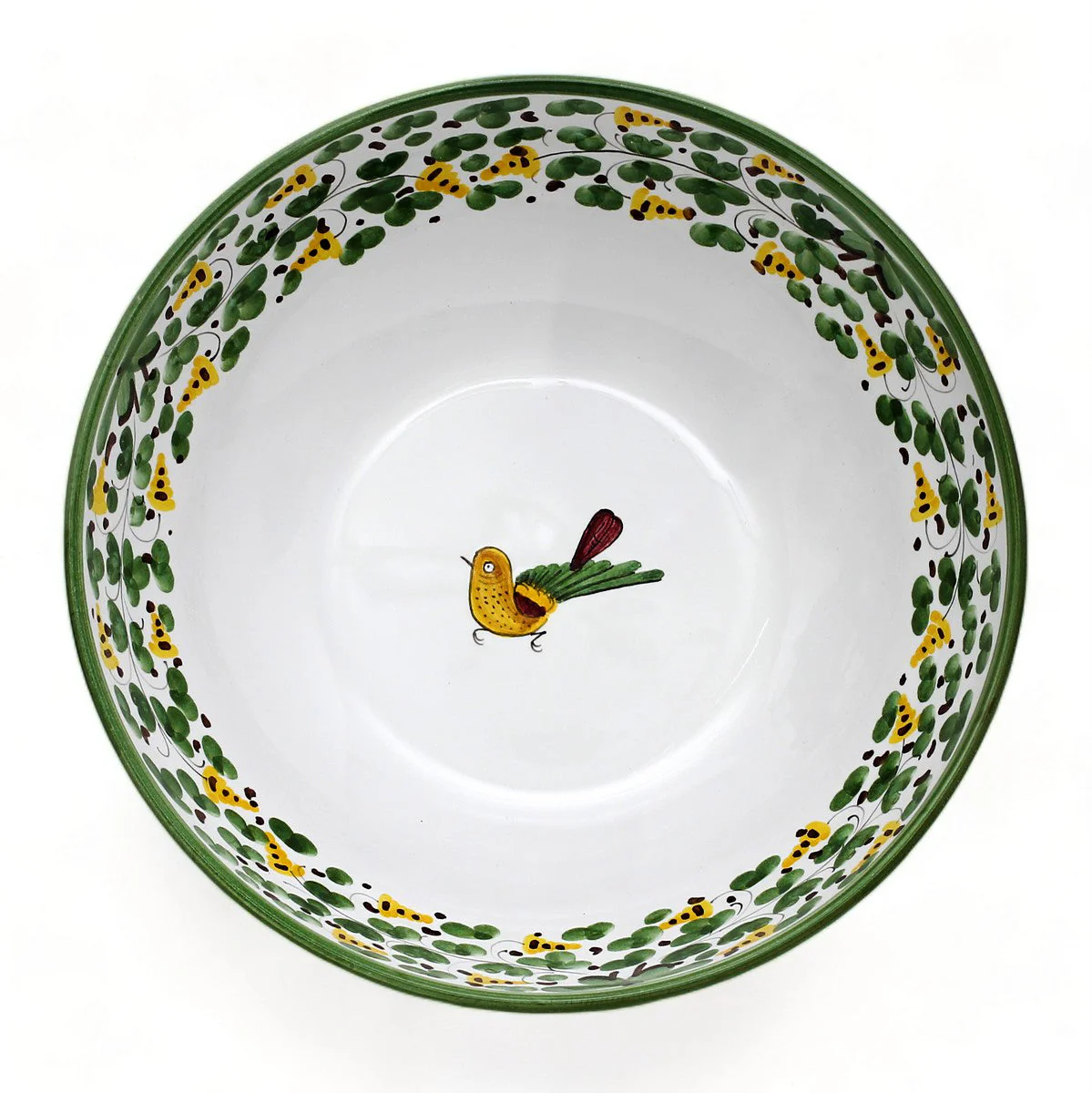 ARABESCO VERDE DERUTA: Serving Coupe Salad/Pasta Bowl - Image 4