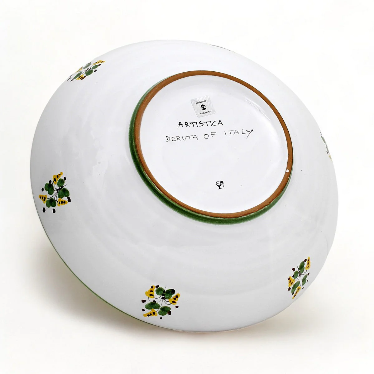 ARABESCO VERDE DERUTA: Serving Coupe Salad/Pasta Bowl - Image 5