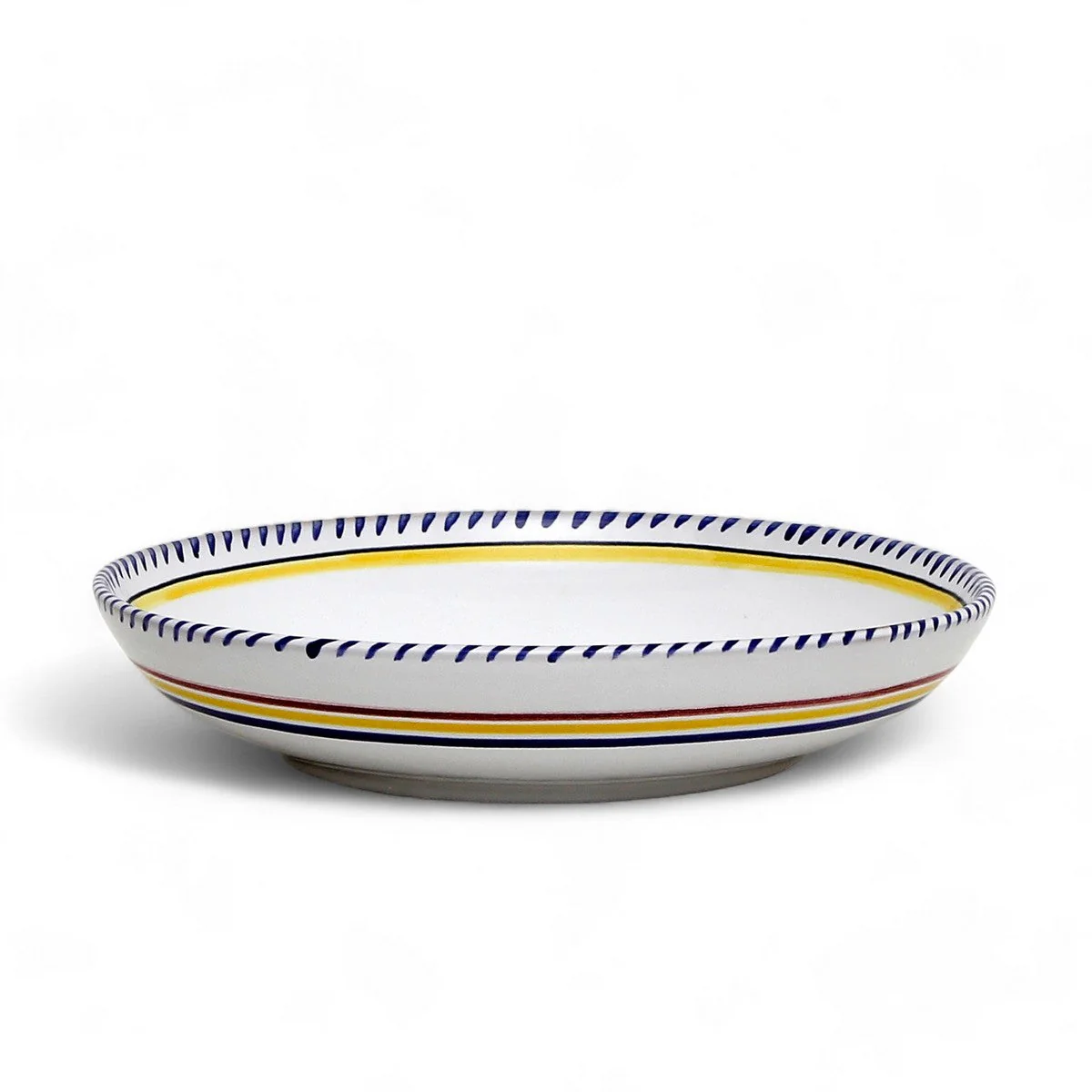 DERUTA BLUE SIMPLE : Risotto/Pasta/Cioppino round shallow coupe bowl - Image 2