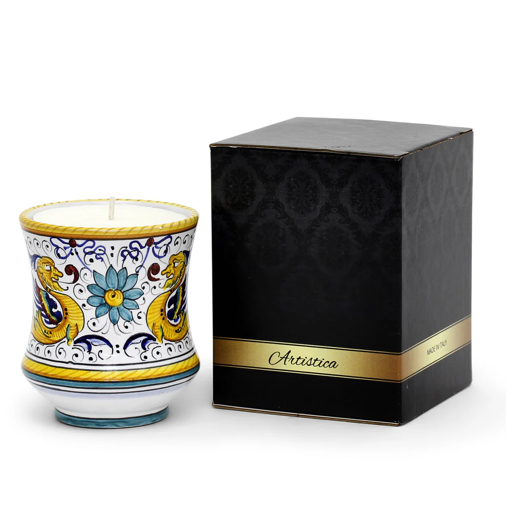DERUTA CANDLES: Deluxe Precious Concave Candle RAFFAELLESCO DELUXE Design - Image 3