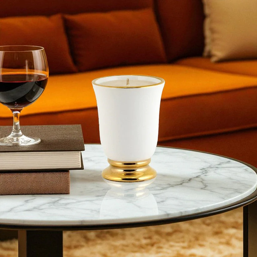 DERUTA ORO: Deluxe Precious Bell Cup Candle with Pure Gold Rim - Image 2