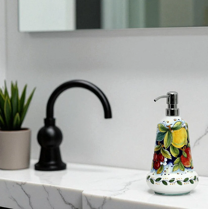 DERUTA FRUTTA: Liquid Soap/Lotion Dispenser with Chrome Pump (Large 26 OZ) - Image 5