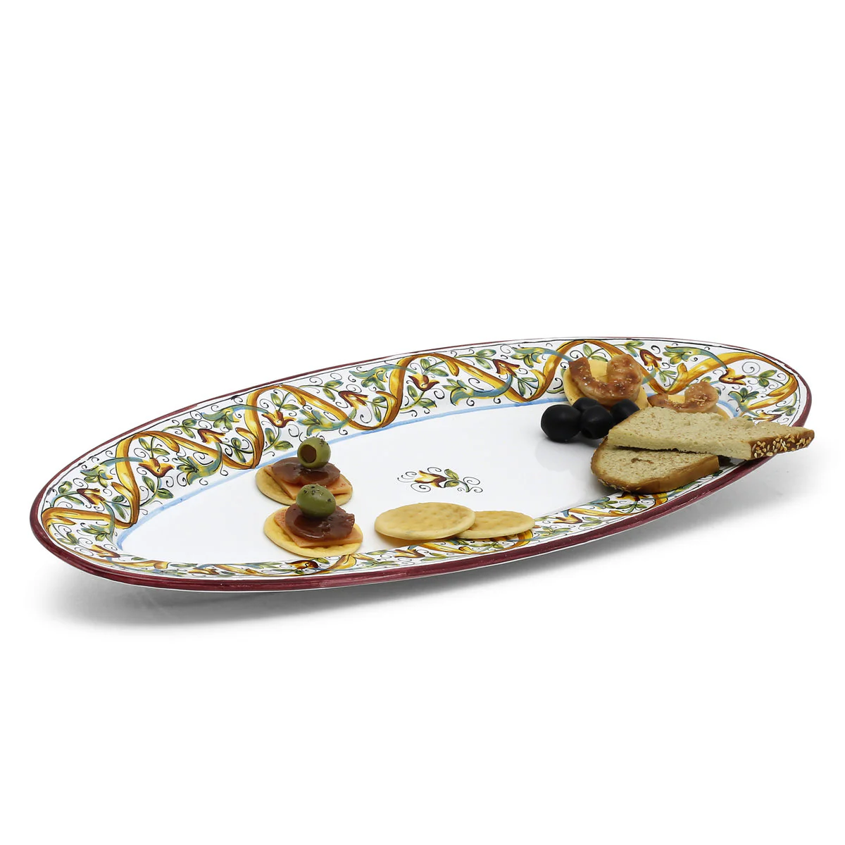 DERUTA PRIMAVERA: Fish/Hors d'Oeuvres Oval Narrow Platter