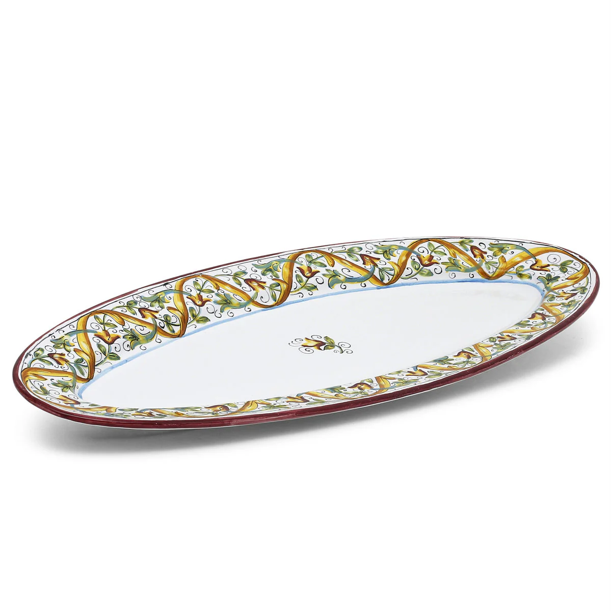 DERUTA PRIMAVERA: Fish/Hors d'Oeuvres Oval Narrow Platter - Image 3