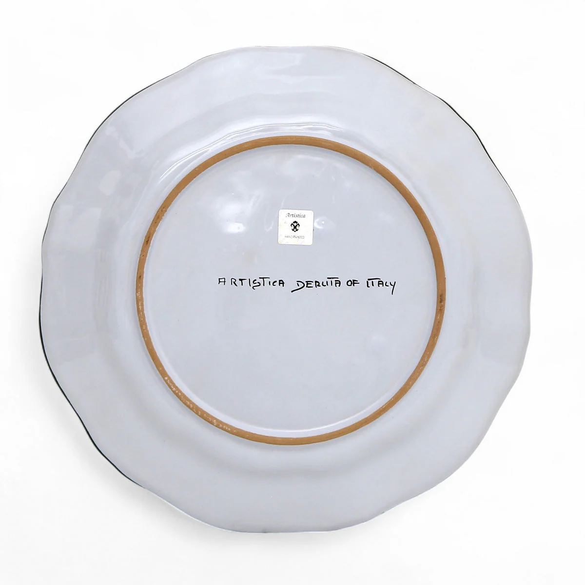 FAENZA-CARNATION: Pasta/Soup Scalloped Rimmed Bowl Plate - Image 5