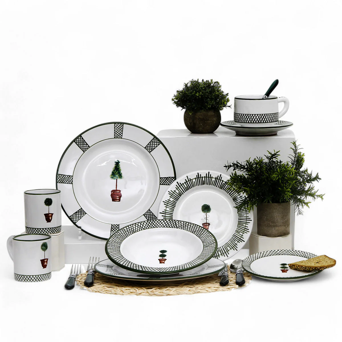 GIARDINO: Pasta/Soup Rimmed plate - Image 8