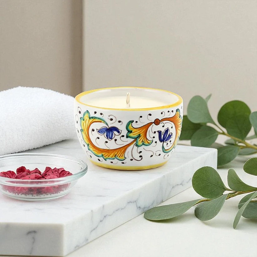 DERUTA CANDLES: Jar Candle with lid ~ Perugino Design - Image 2