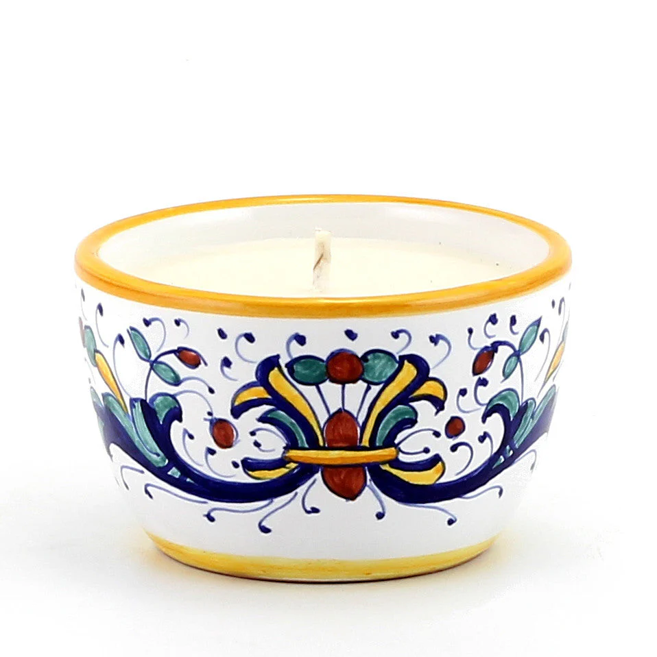 DERUTA CANDLES: Jar Candle with lid ~ Ricco Deruta Design - Image 3