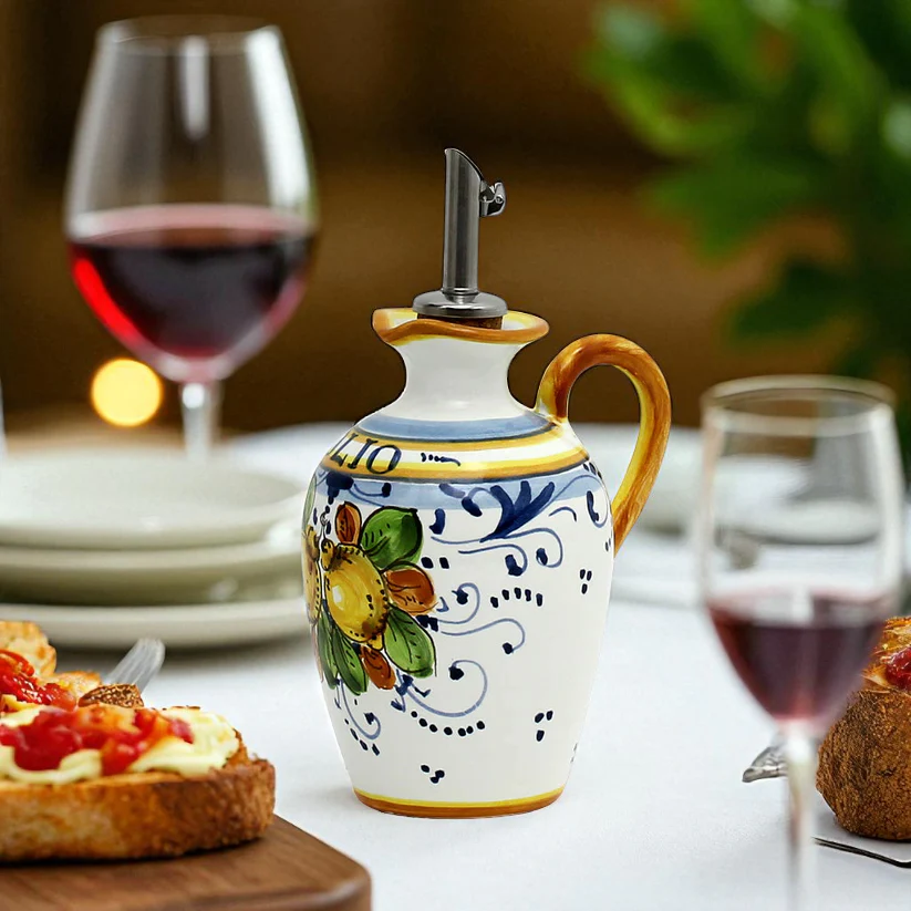 LIMONCINI: Small Olive Oil Bottle Dispenser with handle - Image 2