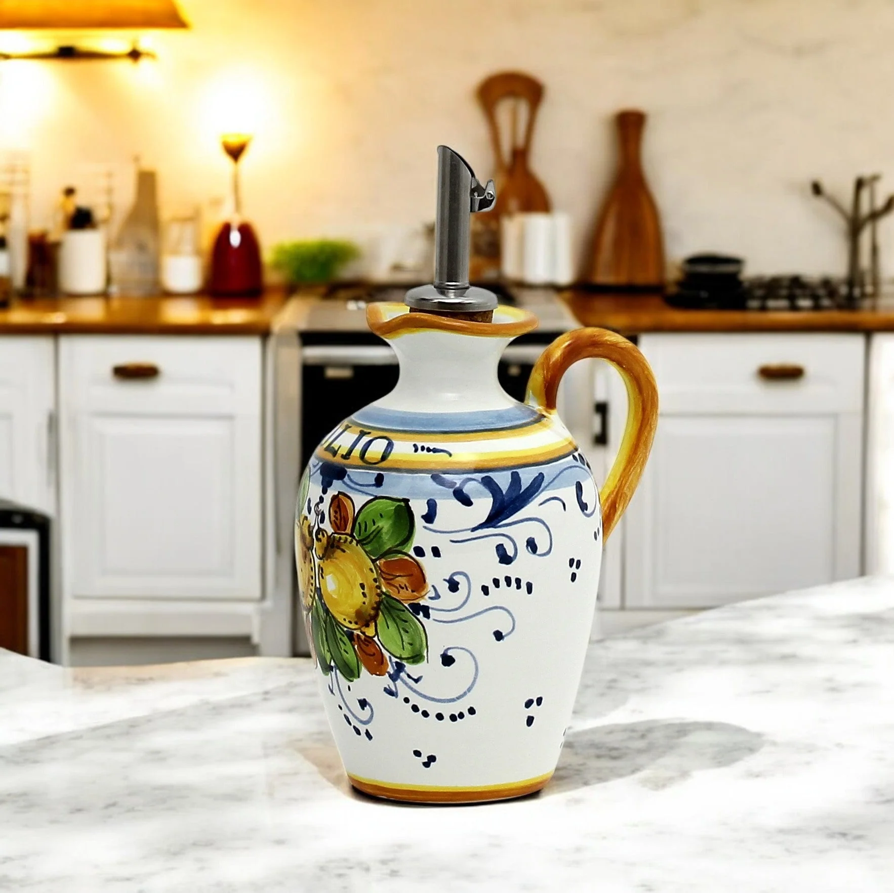 LIMONCINI: Small Olive Oil Bottle Dispenser with handle - Image 4