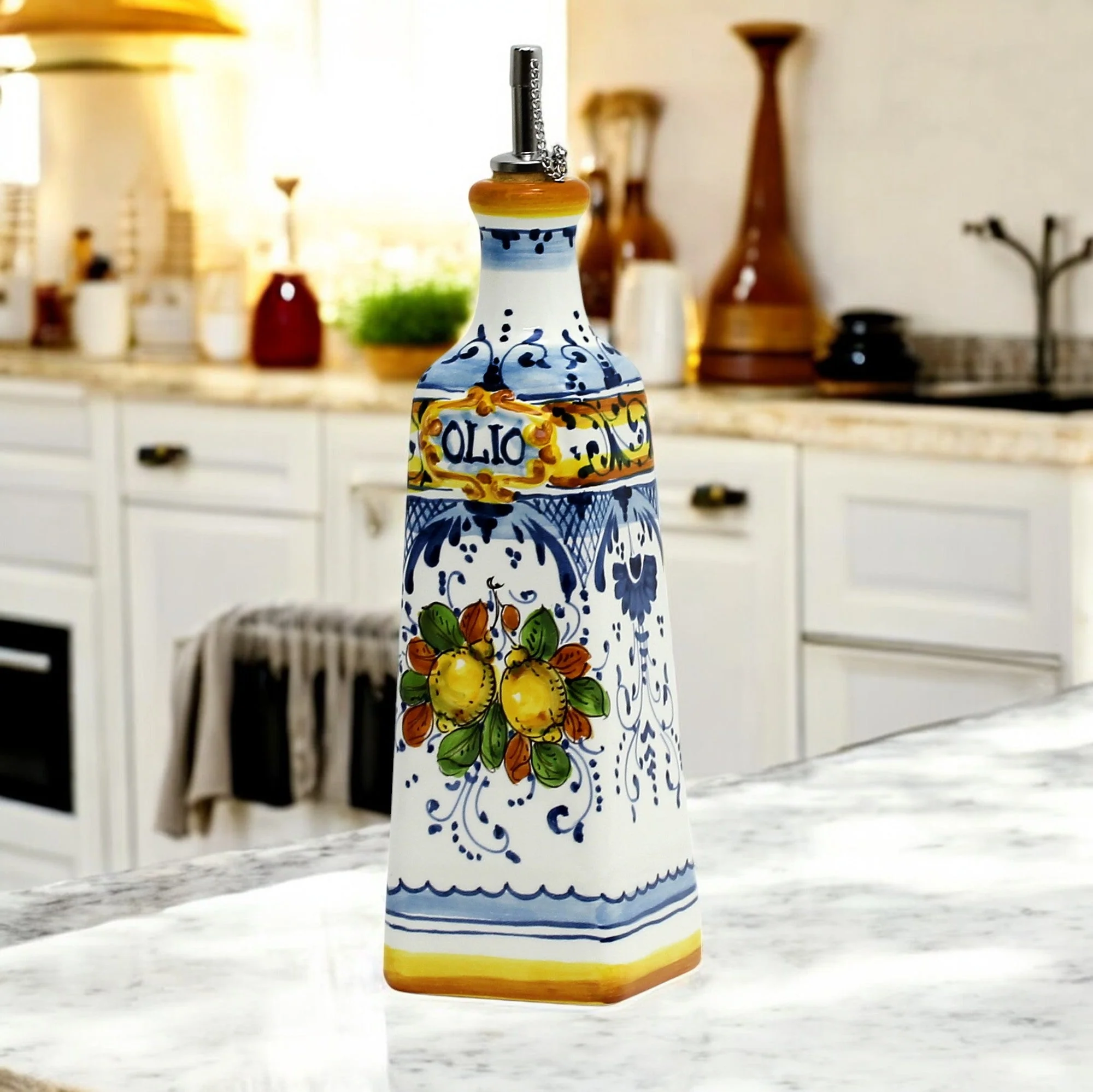 LIMONCINI: Square Olive Oil Bottle Dispenser - Image 7