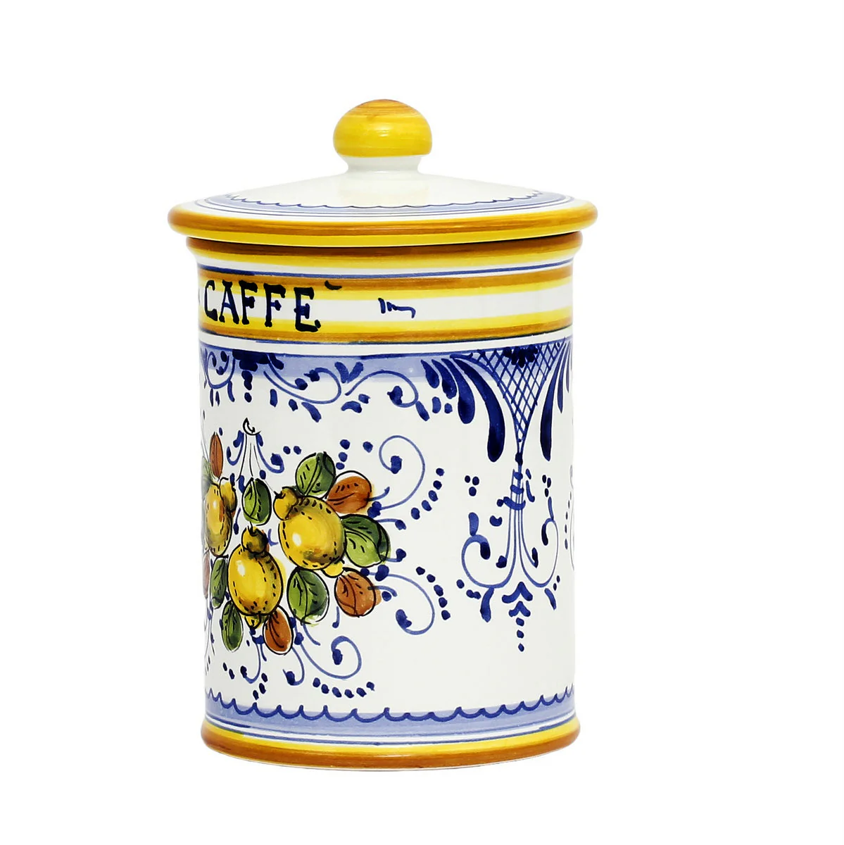 LIMONCINI: Tuscan Canister 'CAFFE' (Coffee) lemon design - Image 4