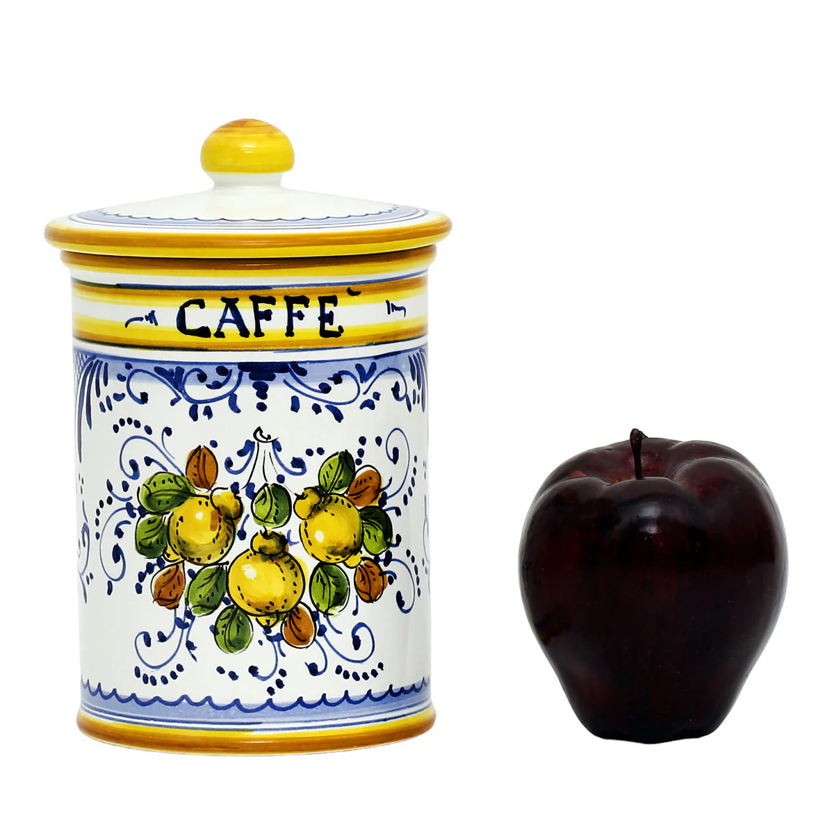 LIMONCINI: Tuscan Canister 'CAFFE' (Coffee) lemon design - Image 5