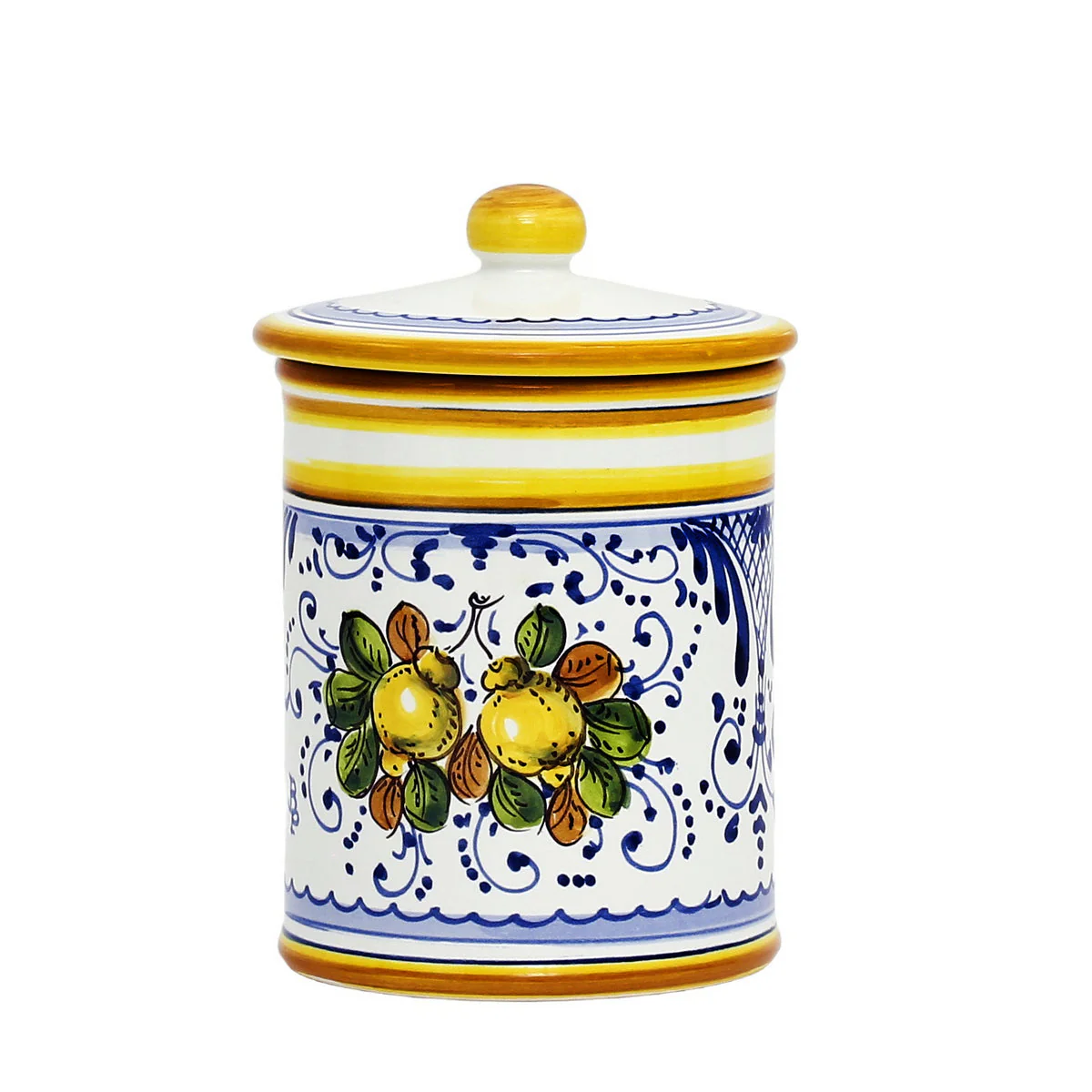 LIMONCINI: Tuscan Canister 'ZUCCHERO' (Sugar) lemon design - Image 2