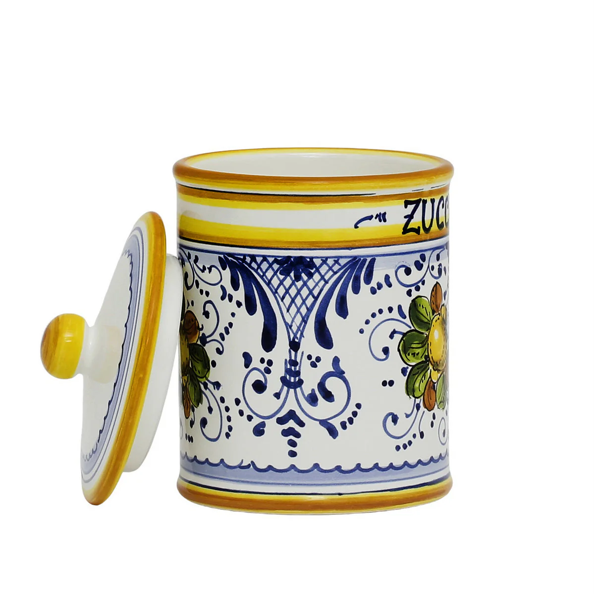 LIMONCINI: Tuscan Canister 'ZUCCHERO' (Sugar) lemon design - Image 3