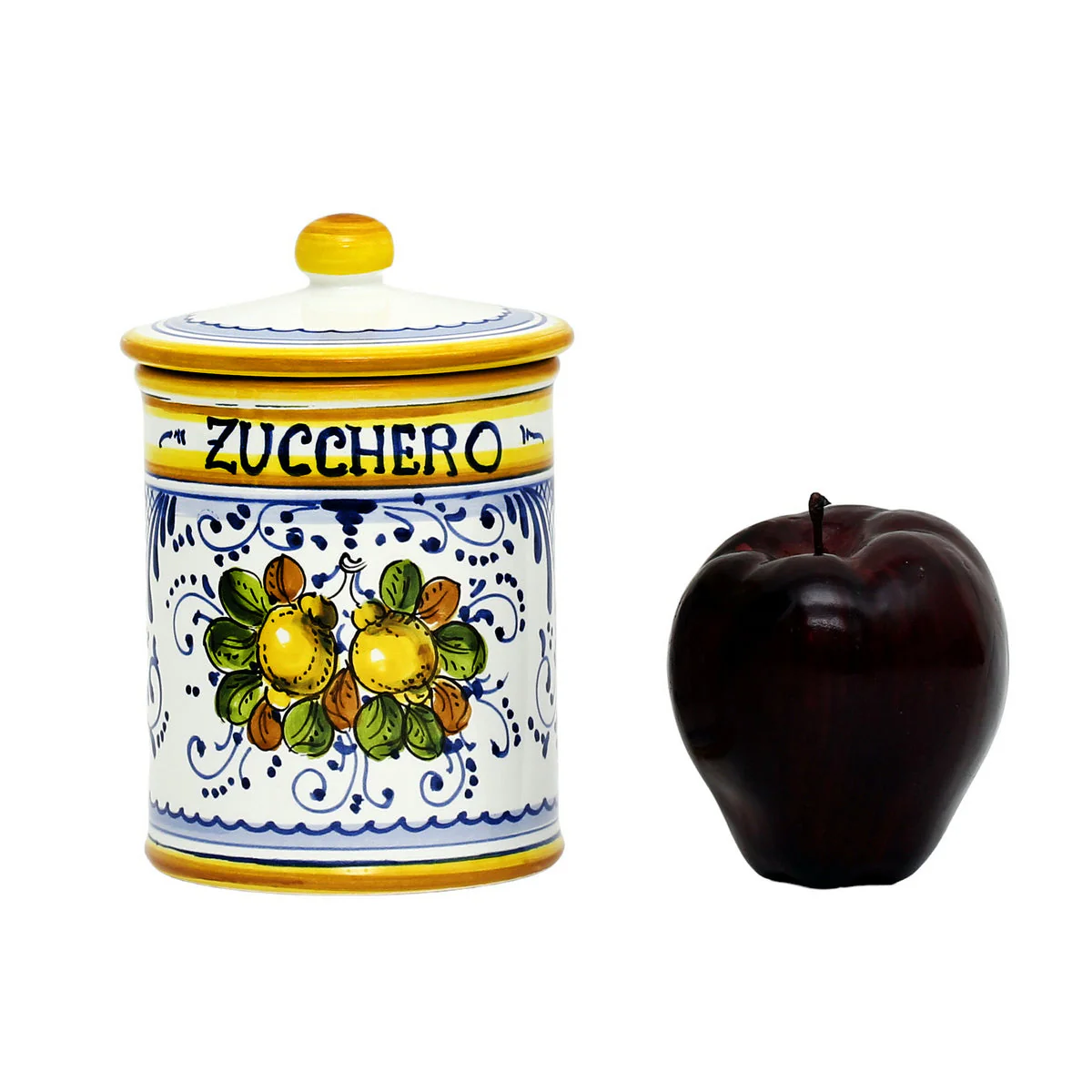 LIMONCINI: Tuscan Canister 'ZUCCHERO' (Sugar) lemon design - Image 4