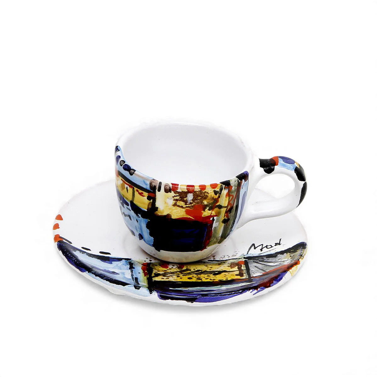 MODERNA: Espresso Coffee Cup and Saucer - Crisalide Design by L. Centinaro - Image 5