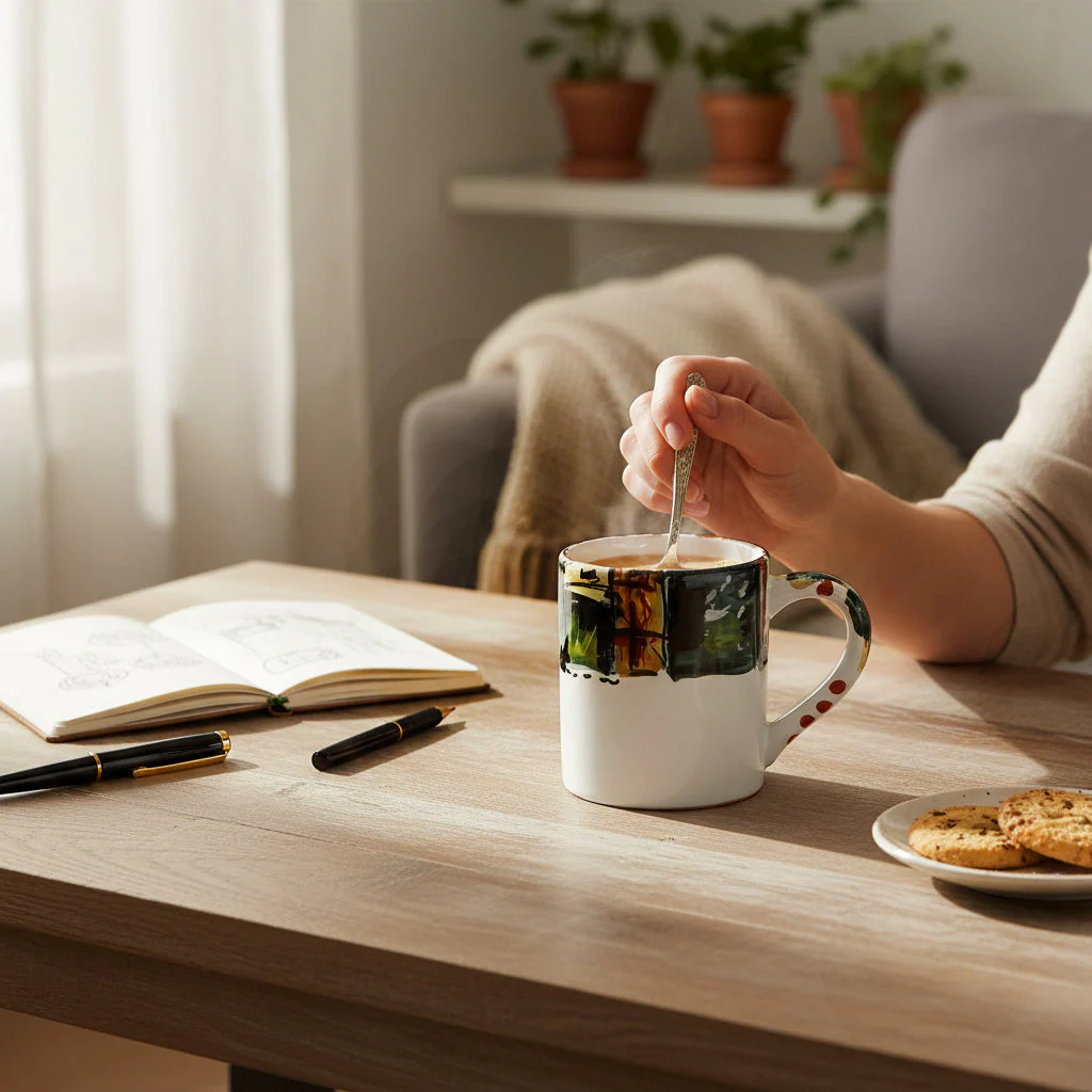 MODERNA: Mug (10 Oz) - Crisalide Design by L. Centinaro - Image 2