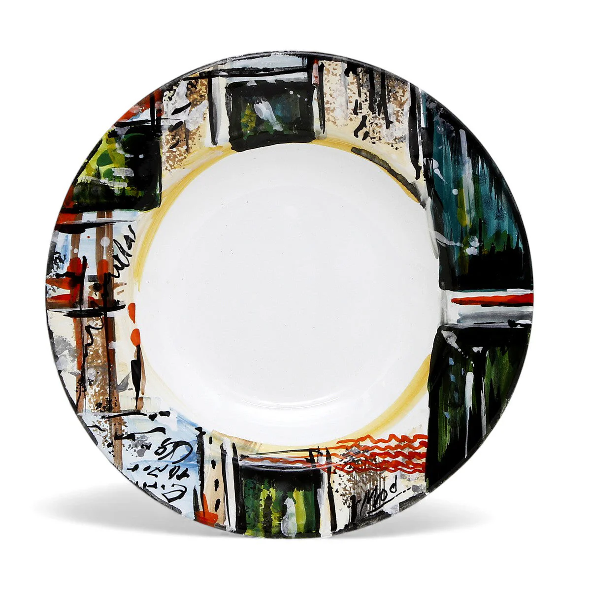 MODERNA: Pasta/Soup Rimmed Plate - Crisalide Design by L. Centinaro - Image 3