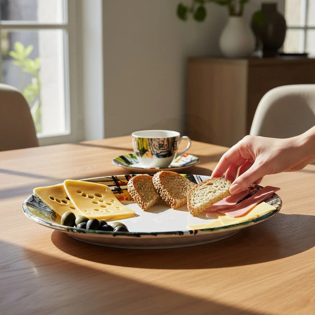 MODERNA: Serving Oval Platter - Crisalide Design by L. Centinaro - Image 2