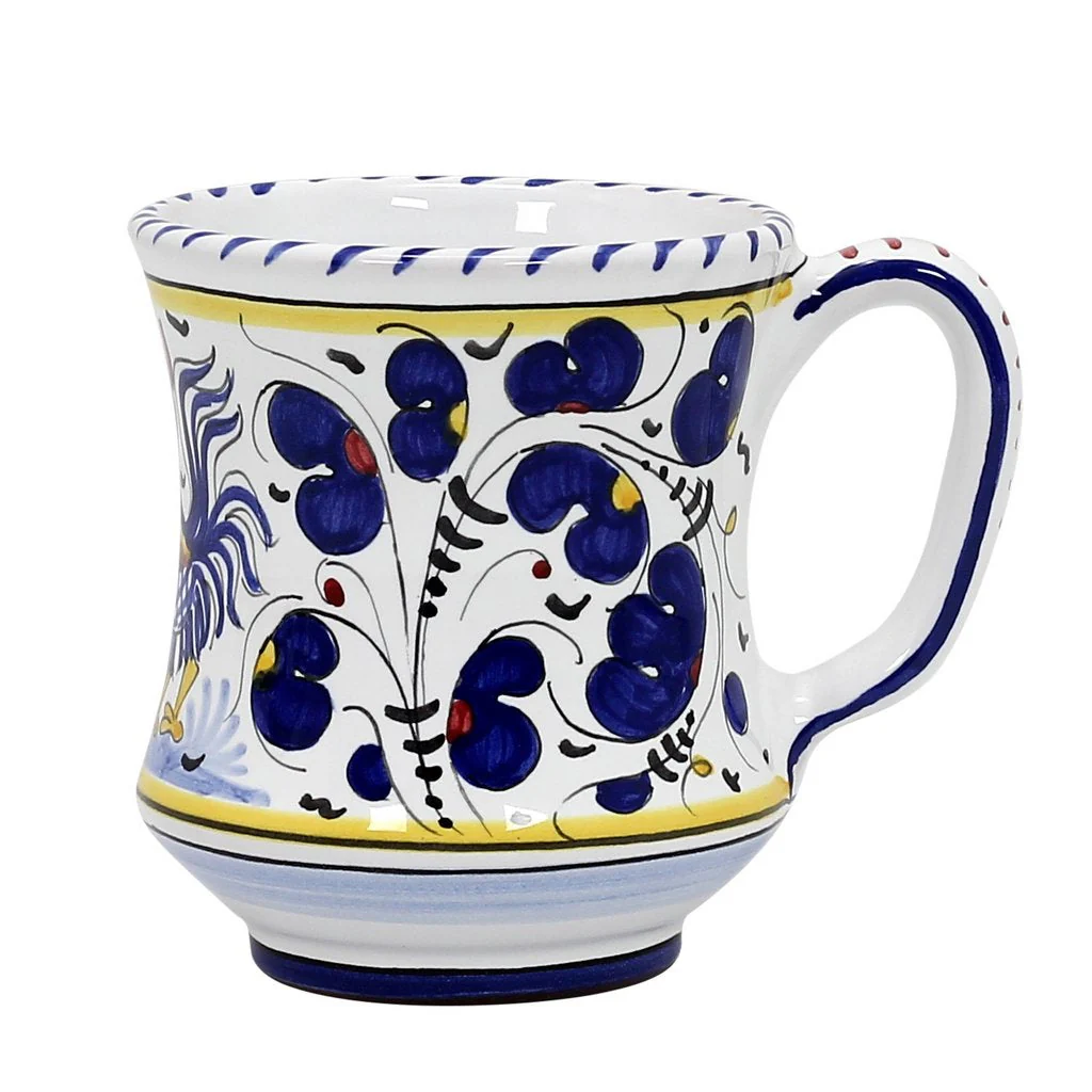 ORVIETO BLUE ROOSTER: Concave Deluxe Mug (12 Oz.) - Image 3