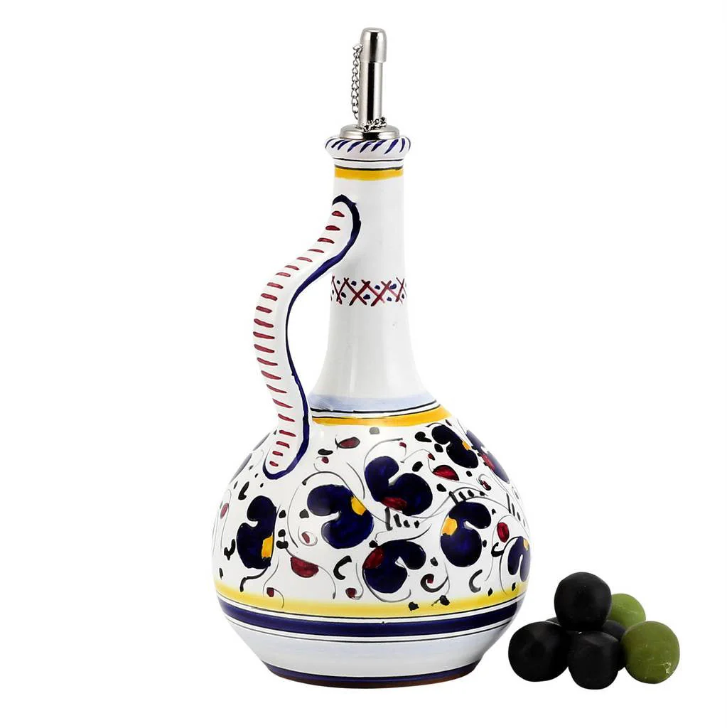 ORVIETO BLUE ROOSTER: Olive Oil Bottle  Dispenser Deluxe - Image 2