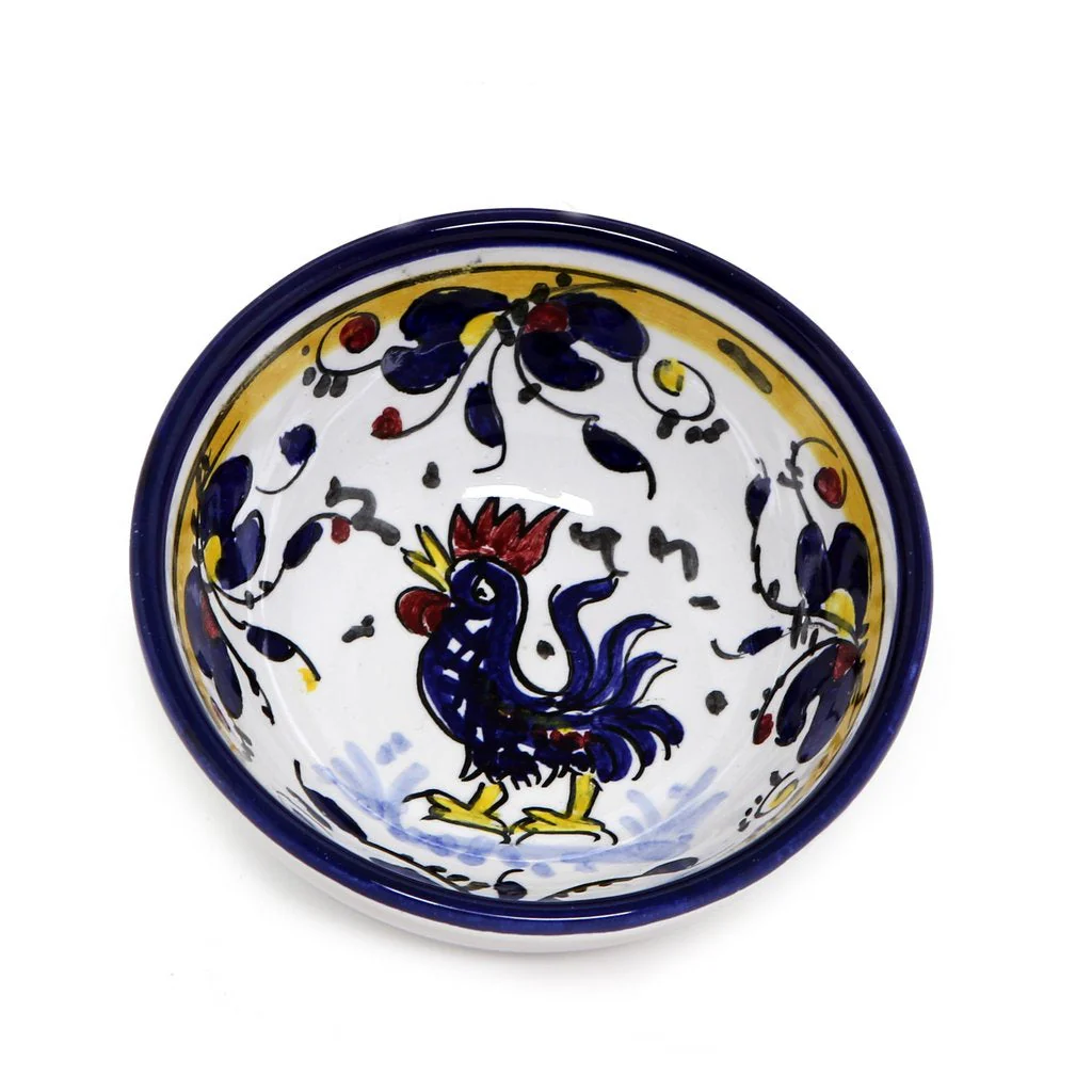 ORVIETO BLUE ROOSTER: Dipping/Condiment Small Bowl (1 Cup) - Image 2