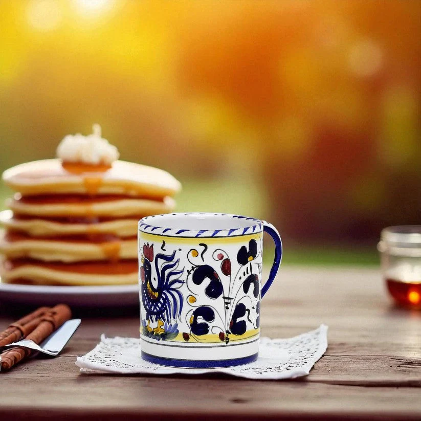 ORVIETO BLUE ROOSTER: Mug (10 Oz.) - Image 2