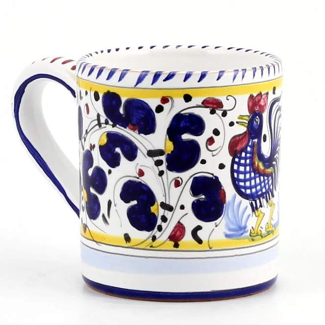 ORVIETO BLUE ROOSTER: Mug (10 Oz.) - Image 4