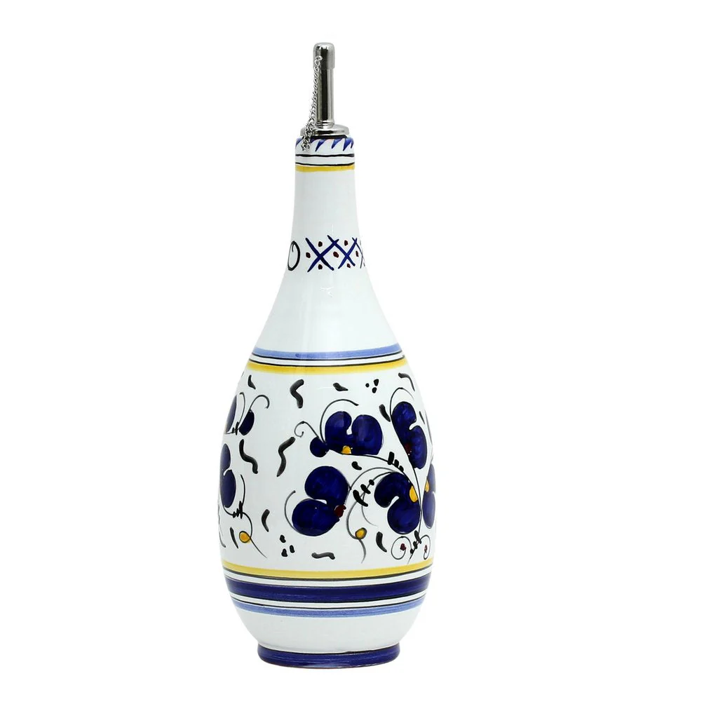 ORVIETO BLUE ROOSTER: Olive Oil Slim Bottle Dispenser - Image 3