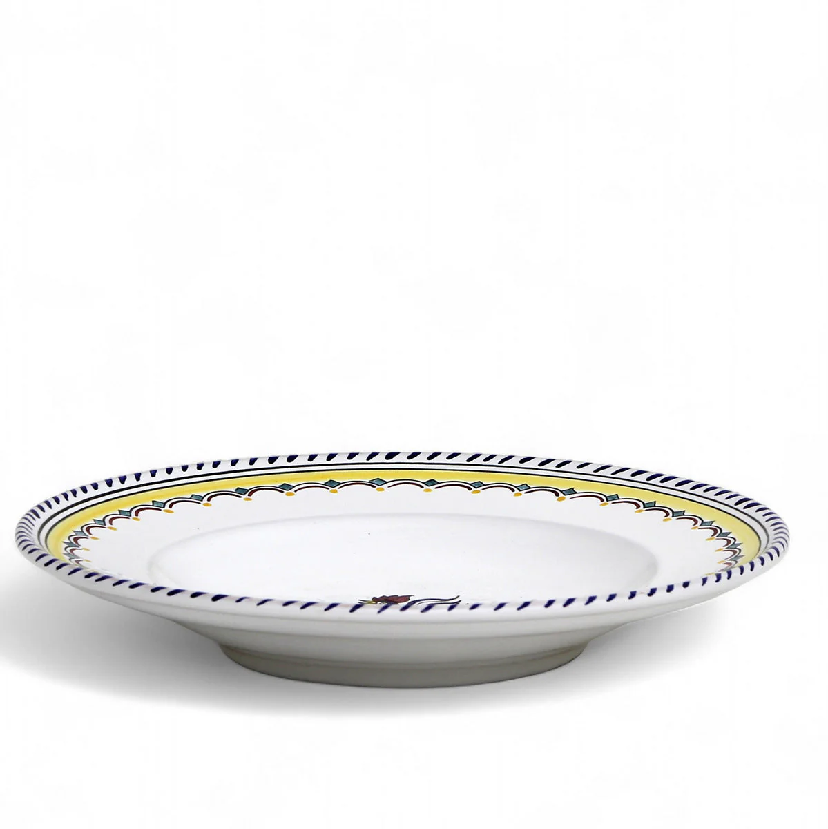 ORVIETO BLUE ROOSTER SIMPLE: Pasta/Soup Rimmed Bowl Plate - Image 2