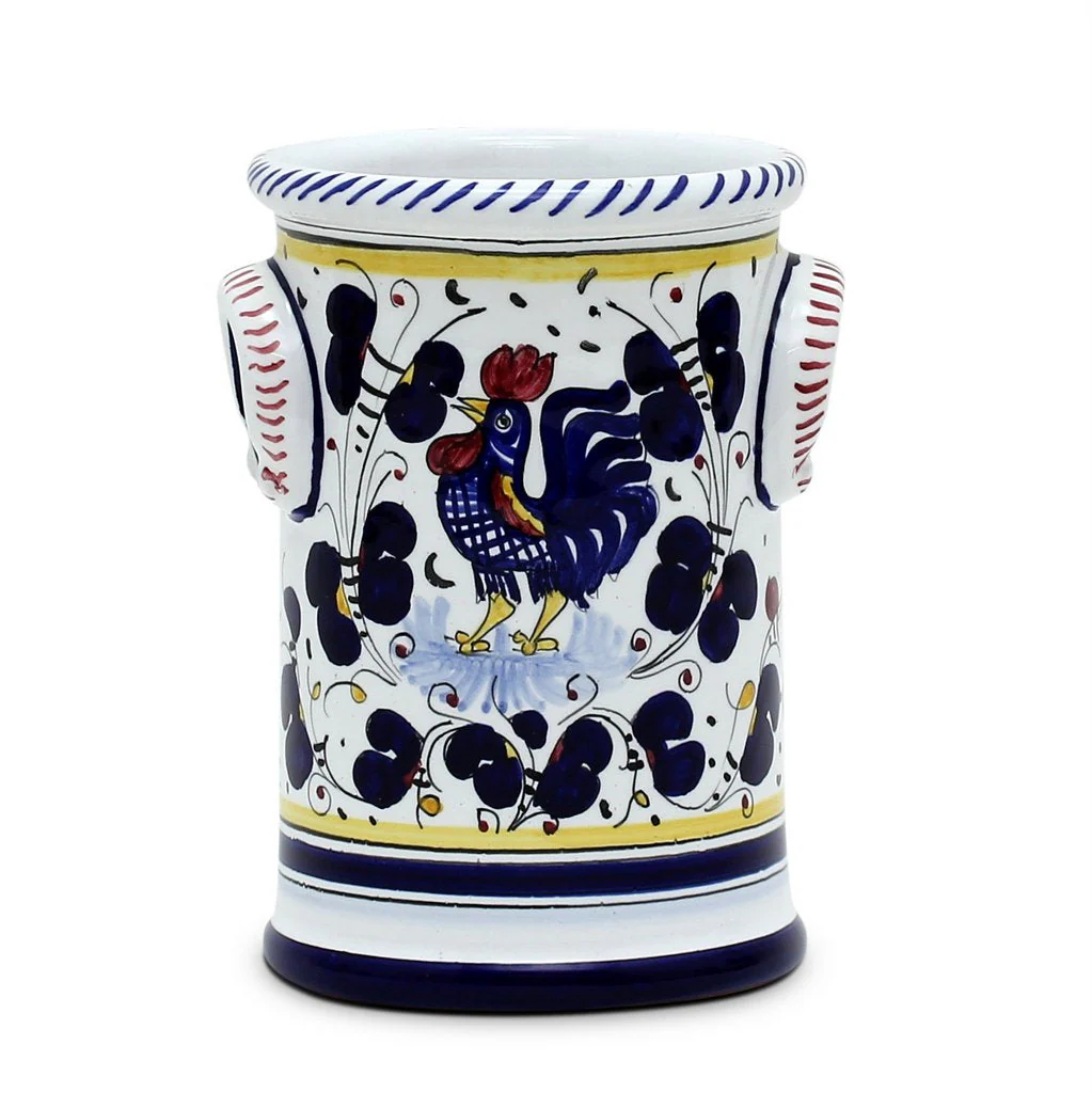 ORVIETO BLUE ROOSTER: Utensil Holder - Image 3