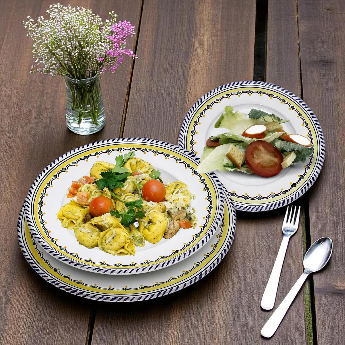 ORVIETO BLUE ROOSTER SIMPLE: Dinner Plate - Image 4