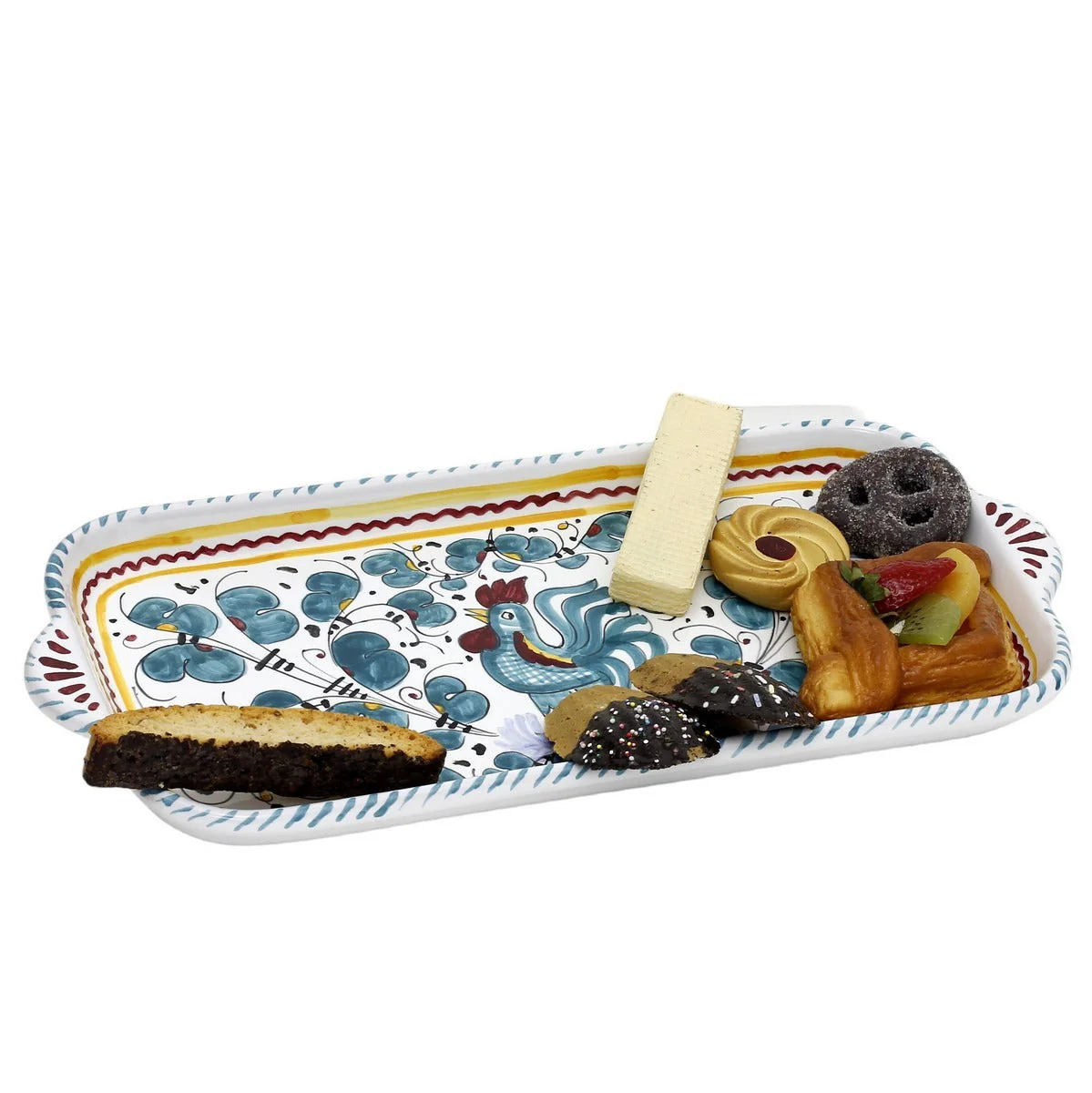 ORVIETO GREEN ROOSTER: Rectangular Tray - Image 5