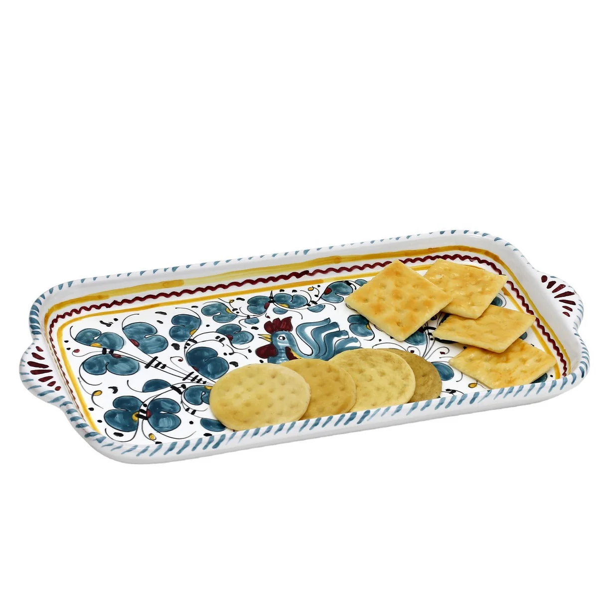ORVIETO GREEN ROOSTER: Rectangular Tray - Image 6