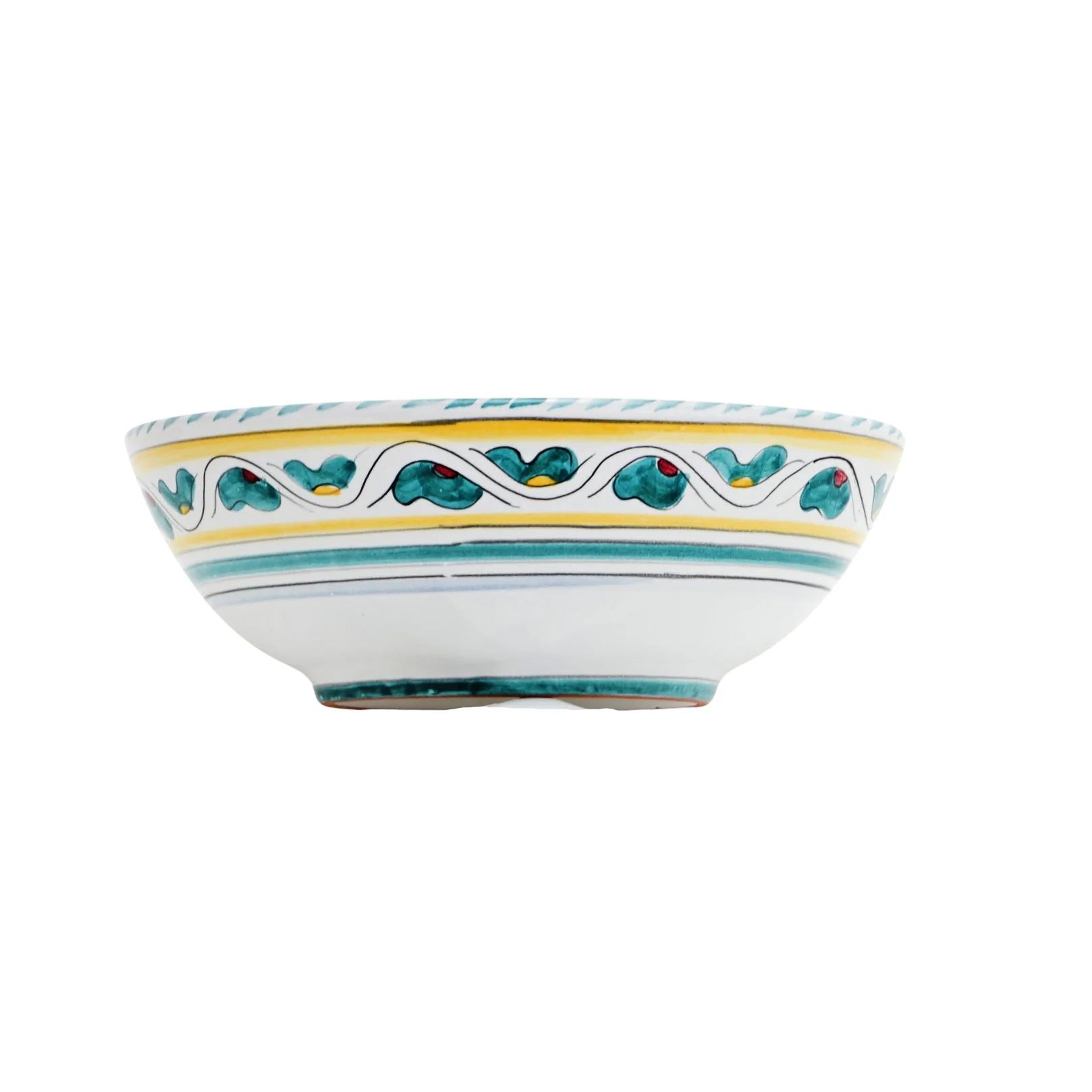 ORVIETO GREEN ROOSTER: Salad Bowl (Medium 10" Diam.) - Image 4