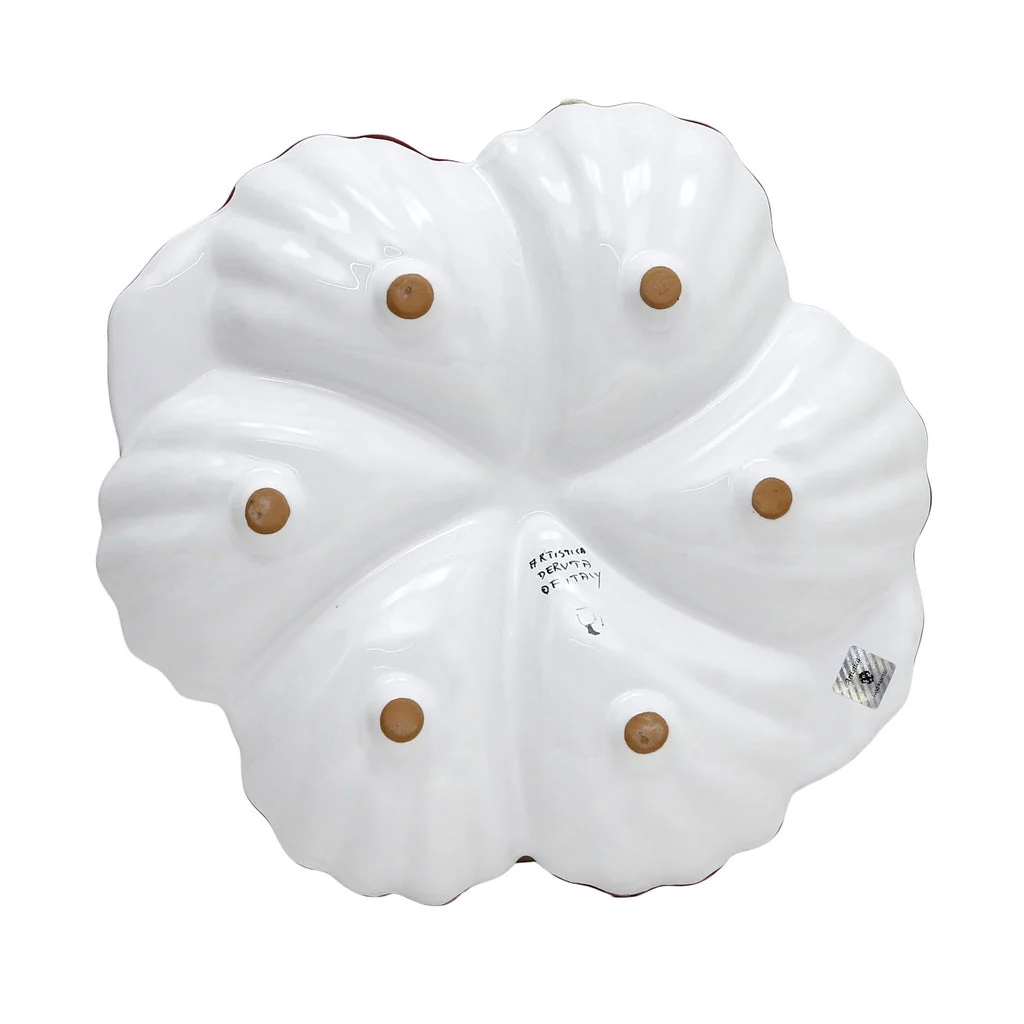 ORVIETO GREEN ROOSTER: Snack Tray Fiore/Shell - Six Compartments - Image 7