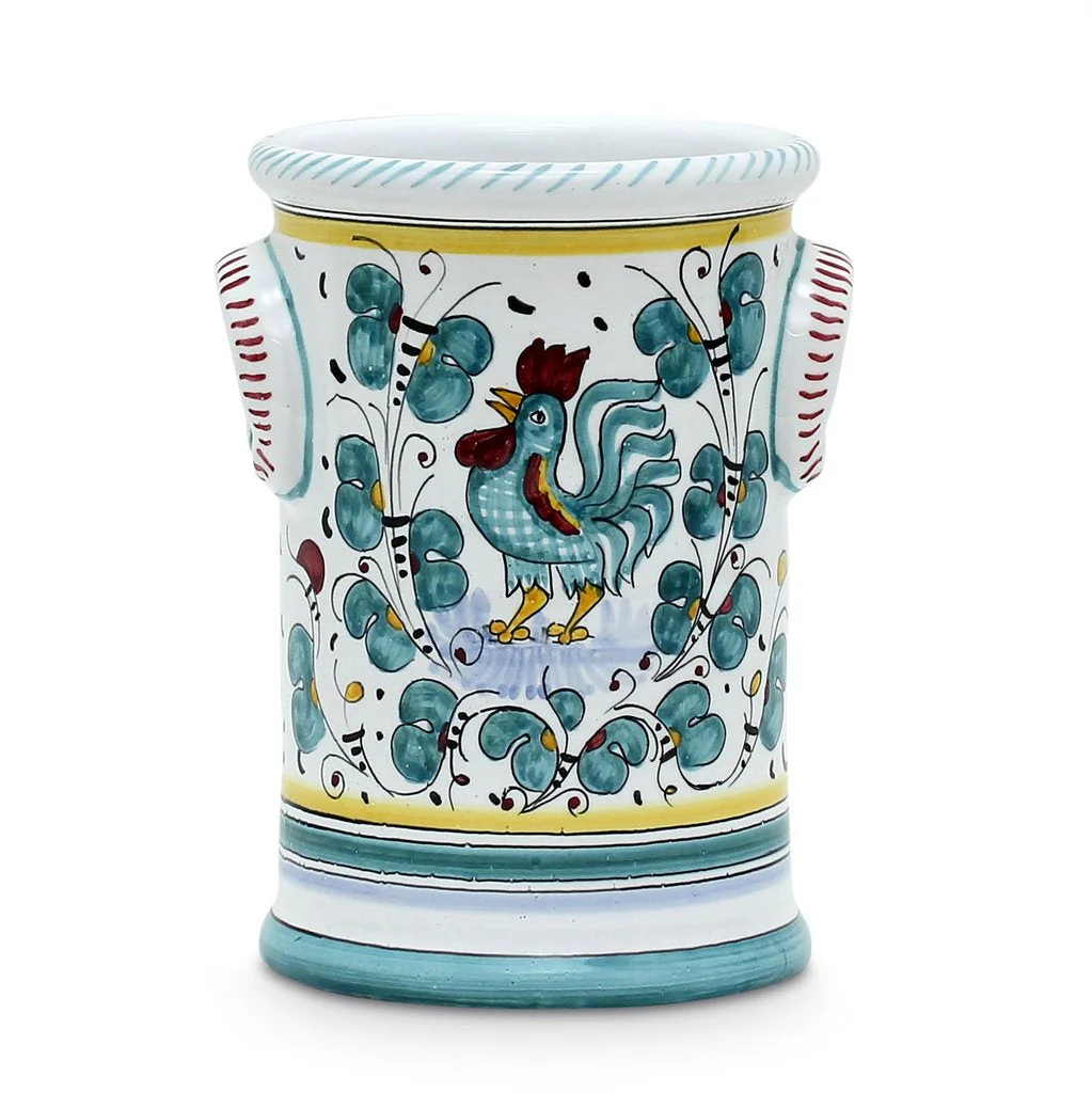 ORVIETO GREEN ROOSTER: Utensil Holder - Image 4
