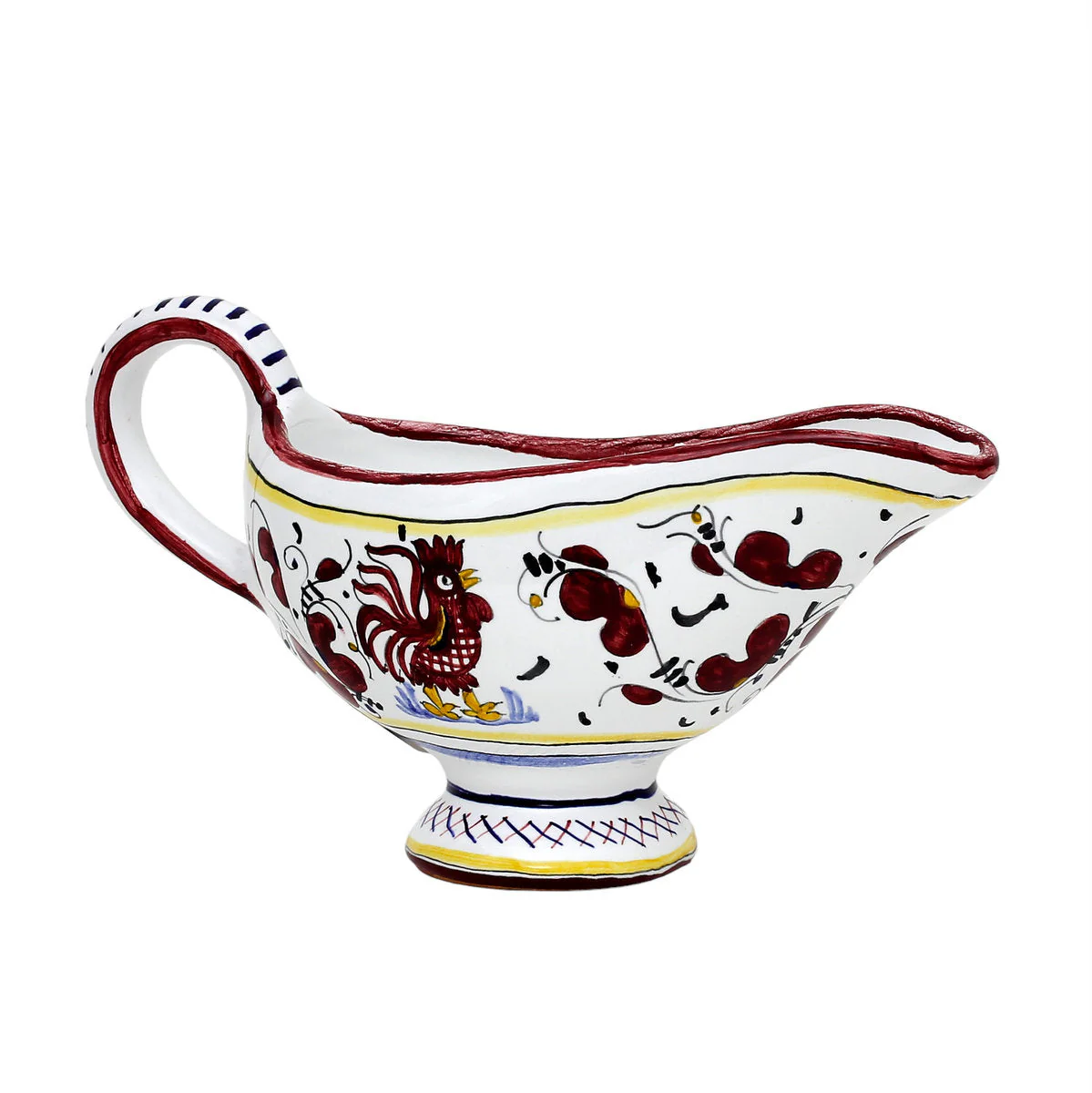 ORVIETO RED ROOSTER: Gravy Sauce Boat - Image 2