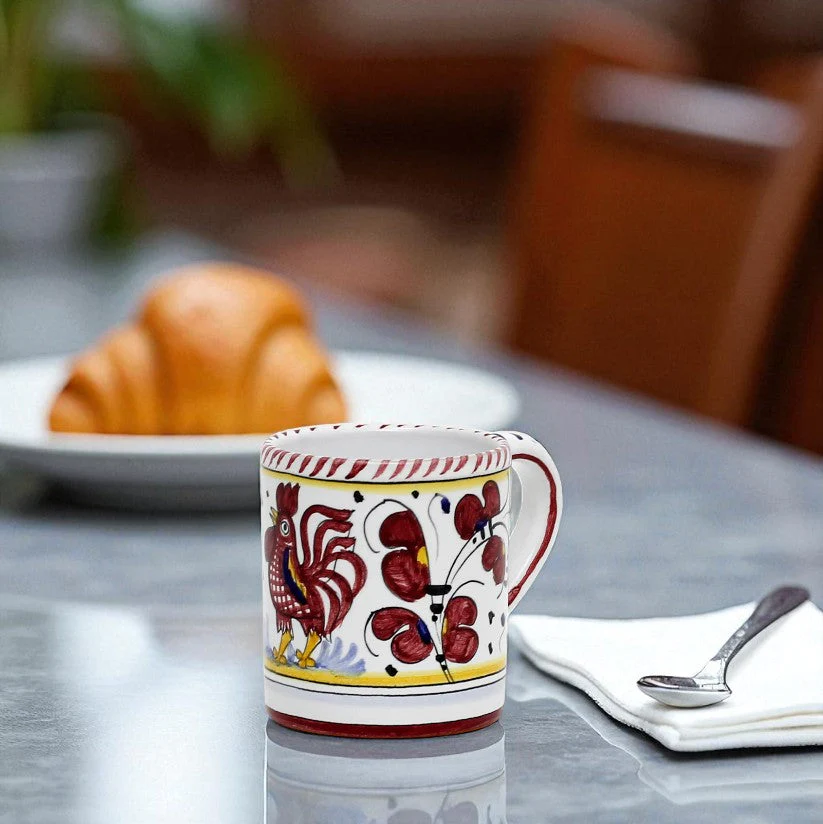 ORVIETO RED ROOSTER: Mug (10 Oz.) - Image 2