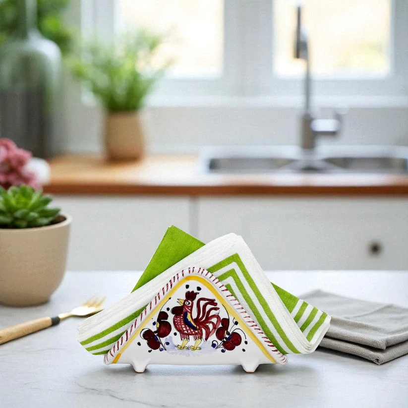 ORVIETO RED ROOSTER: Napkin Holder - Image 2