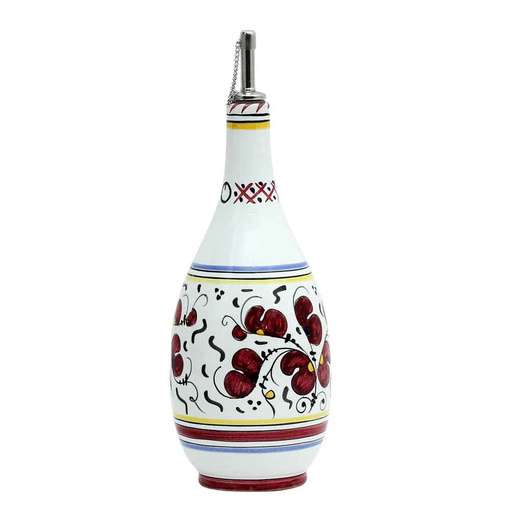 ORVIETO RED ROOSTER: Olive Oil Slim Bottle Dispenser - Image 3