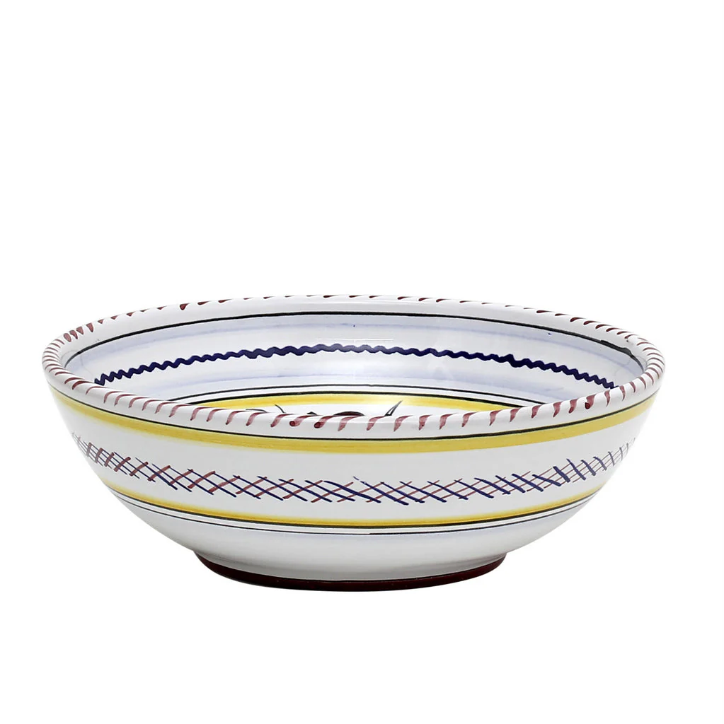 ORVIETO RED ROOSTER: Coupe Pasta/Soup Bowl - Image 3