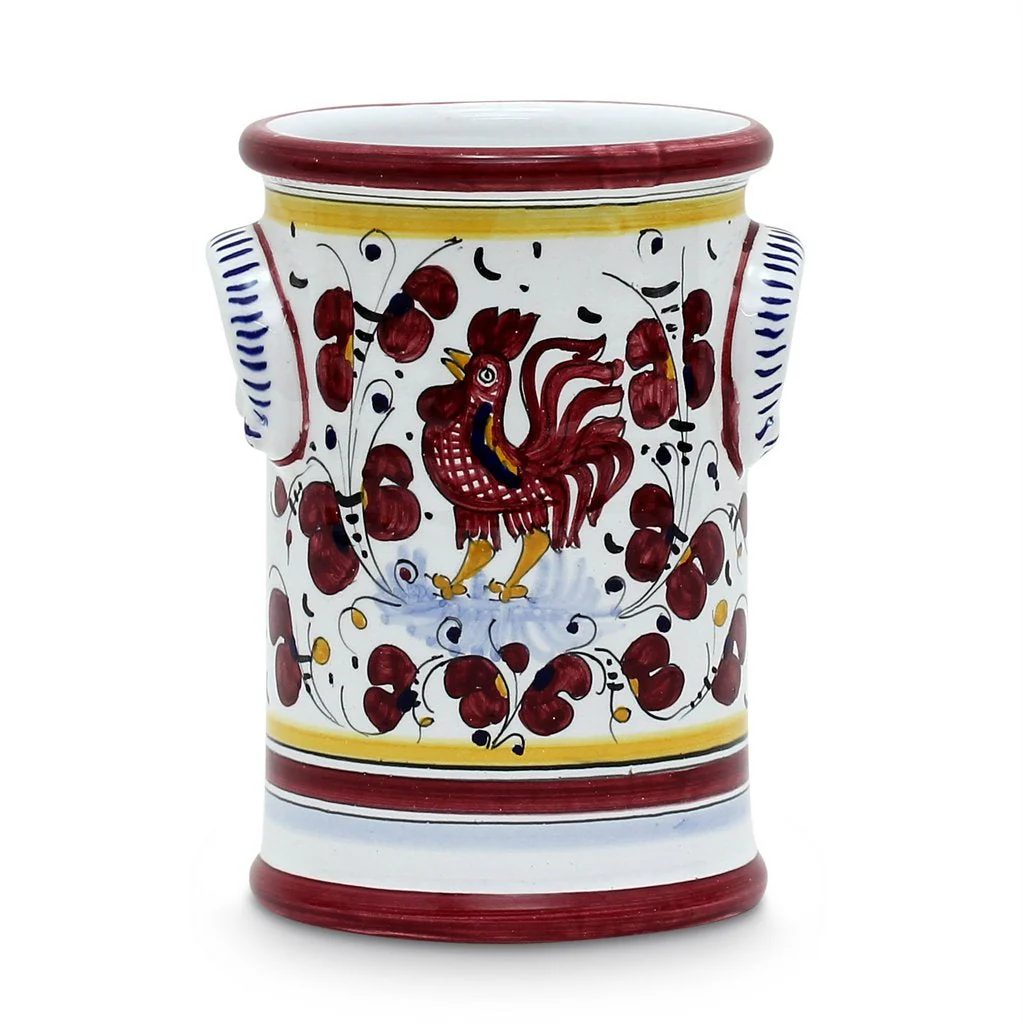 ORVIETO RED ROOSTER: Utensil Holder - Image 3
