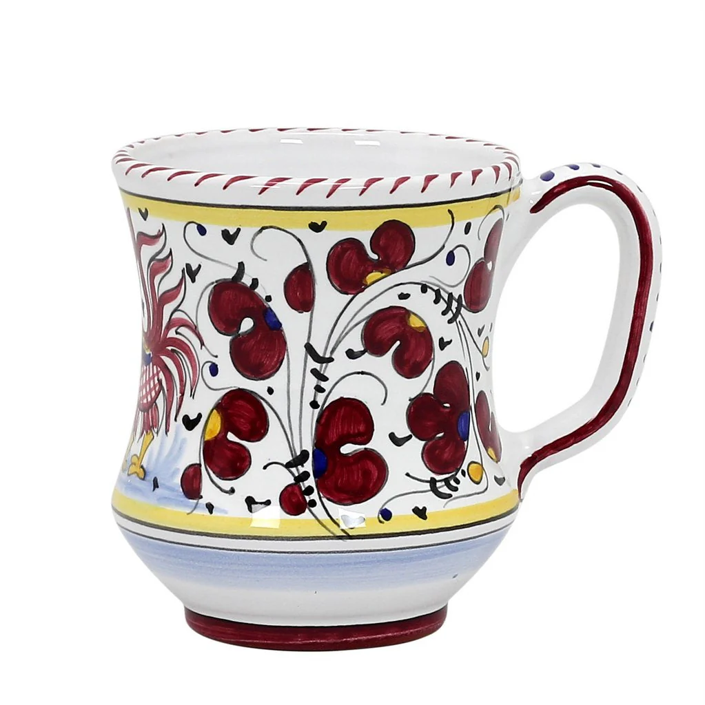 ORVIETO RED ROOSTER: Concave Deluxe Mug (12 Oz.) - Image 3