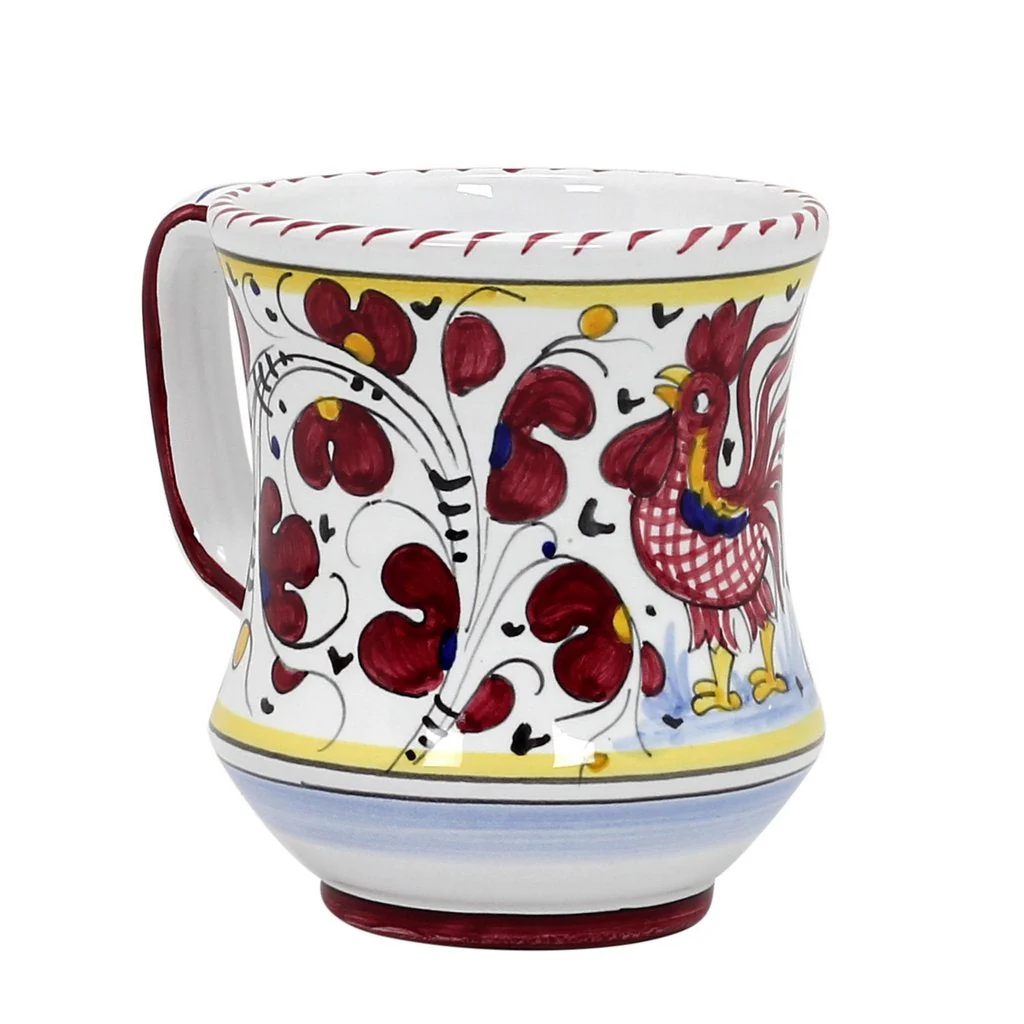 ORVIETO RED ROOSTER: Concave Deluxe Mug (12 Oz.) - Image 4