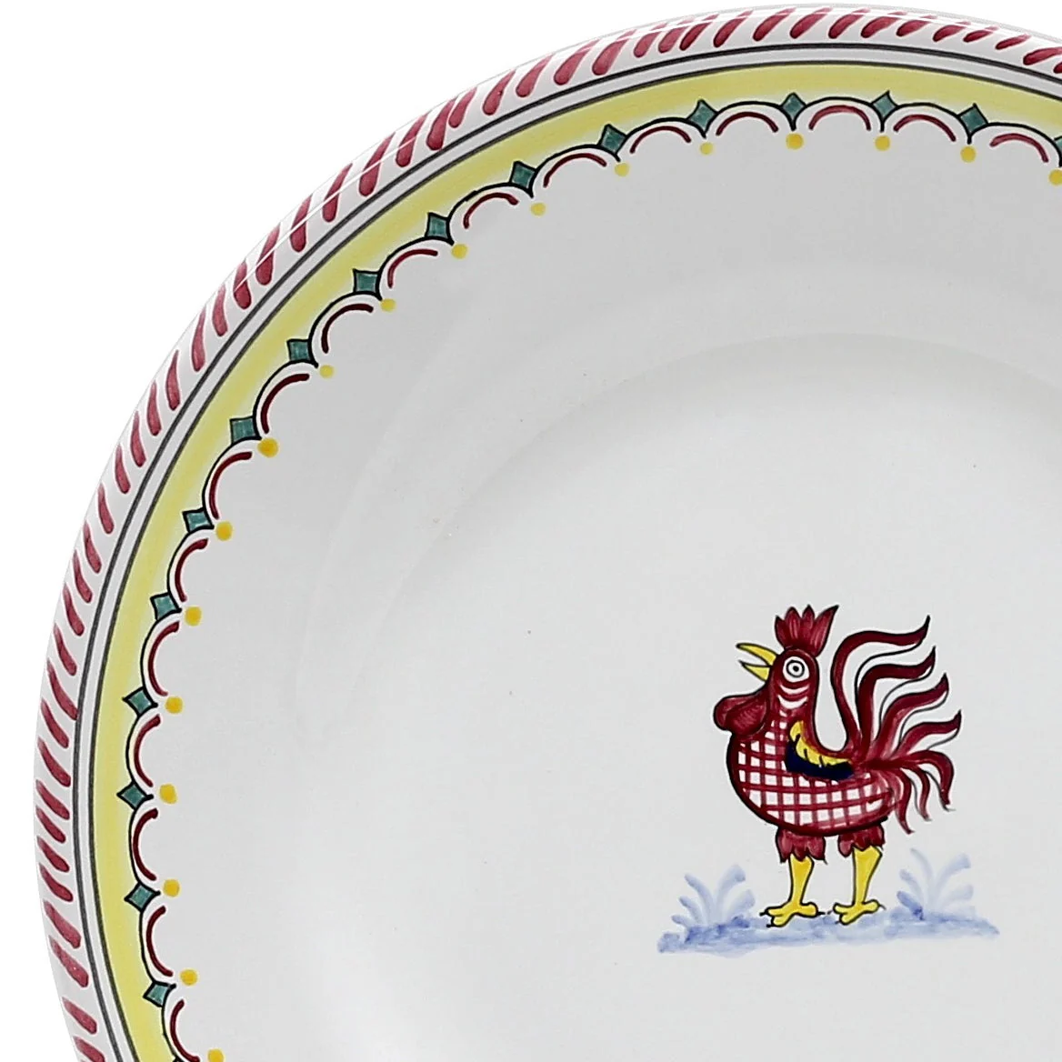 ORVIETO RED ROOSTER SIMPLE: Dinner Plate - Image 3